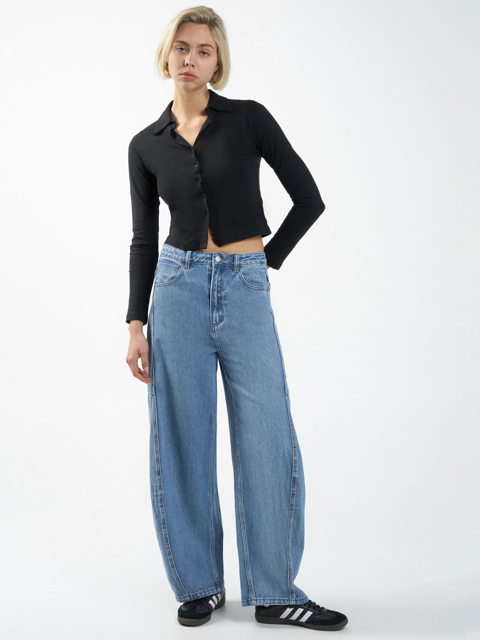 Hemp Collared Long Sleeve - Image 2