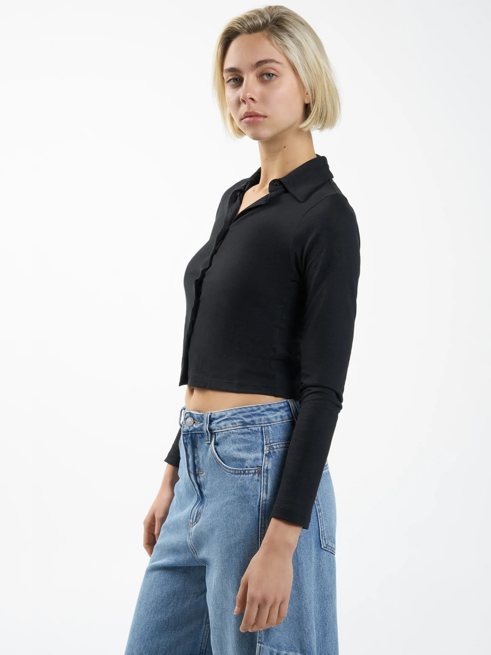 Hemp Collared Long Sleeve - Image 4