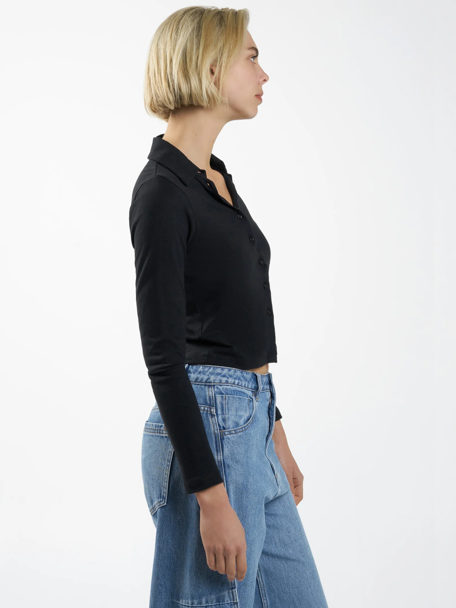 Hemp Collared Long Sleeve - Image 5