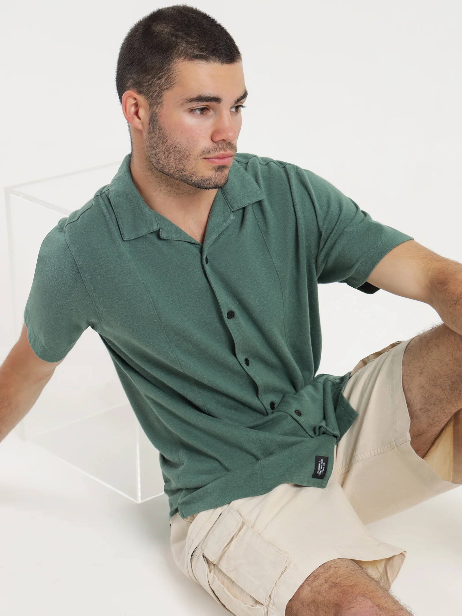 Hemp Some Kind of Paradise Bowling Shirt - Image 2