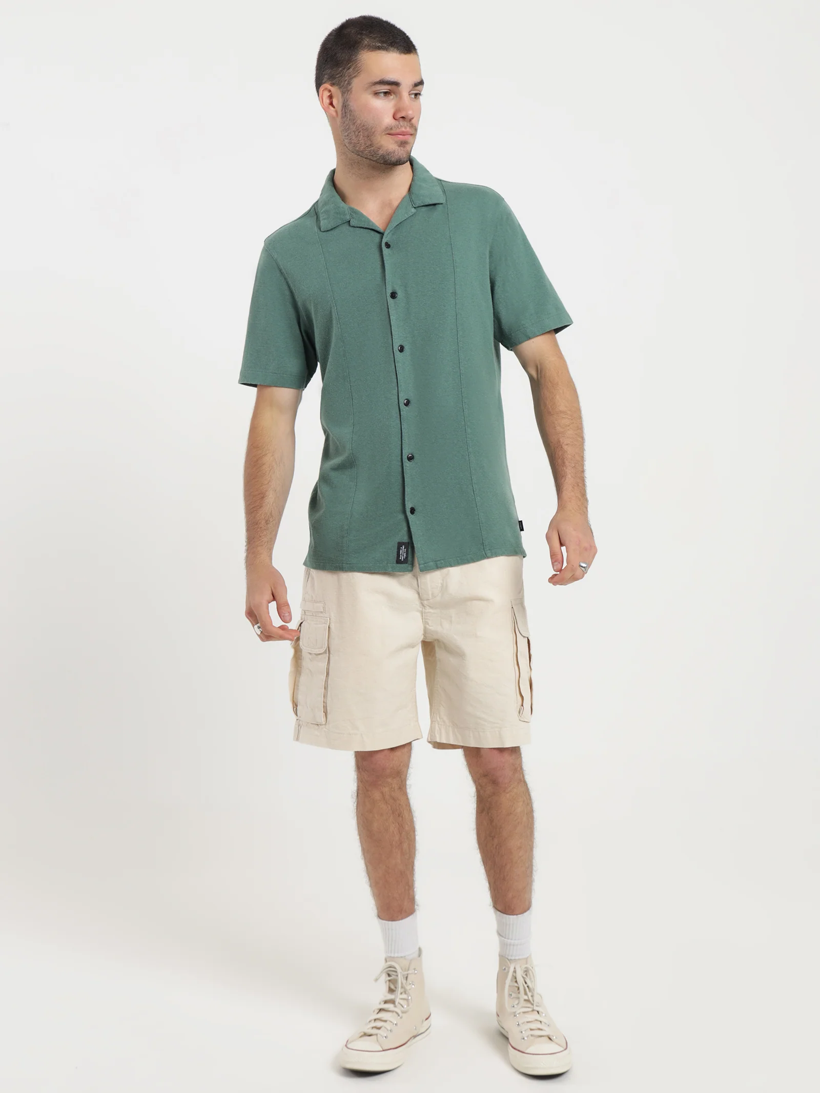 Hemp Some Kind of Paradise Bowling Shirt - Image 3