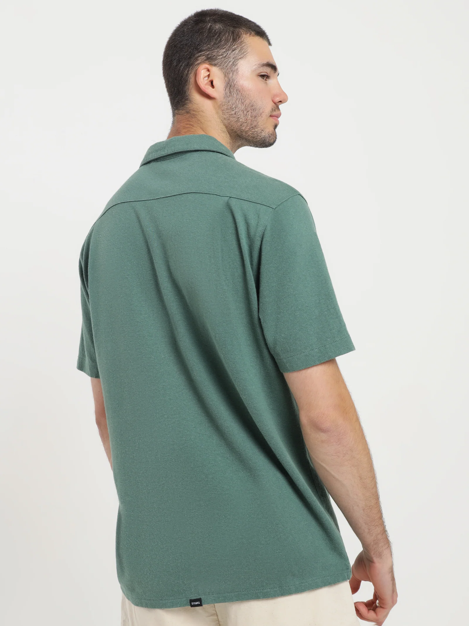 Hemp Some Kind of Paradise Bowling Shirt - Image 6