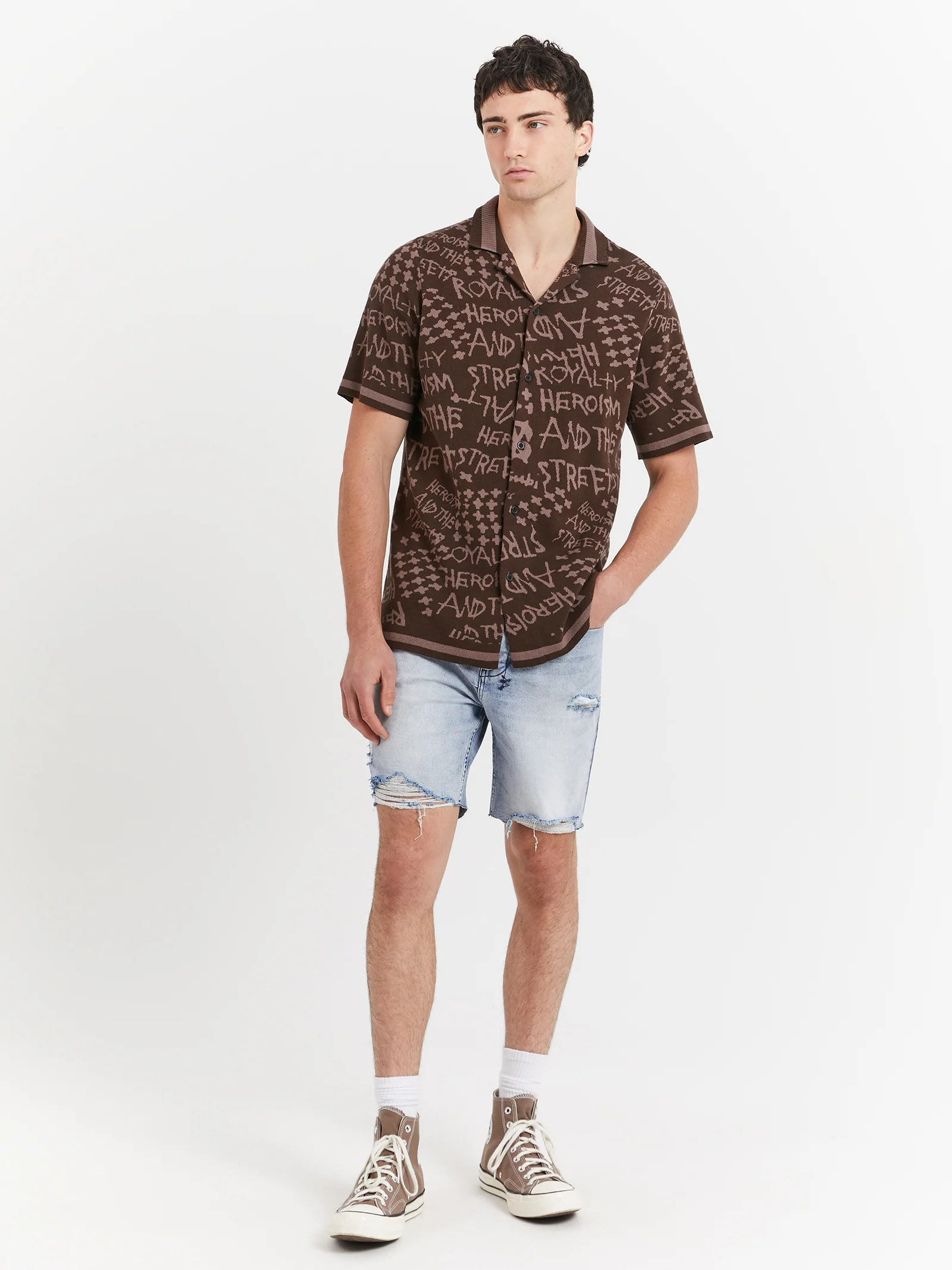 Heroism Knit Resort Short Sleeve Shirt - Image 2
