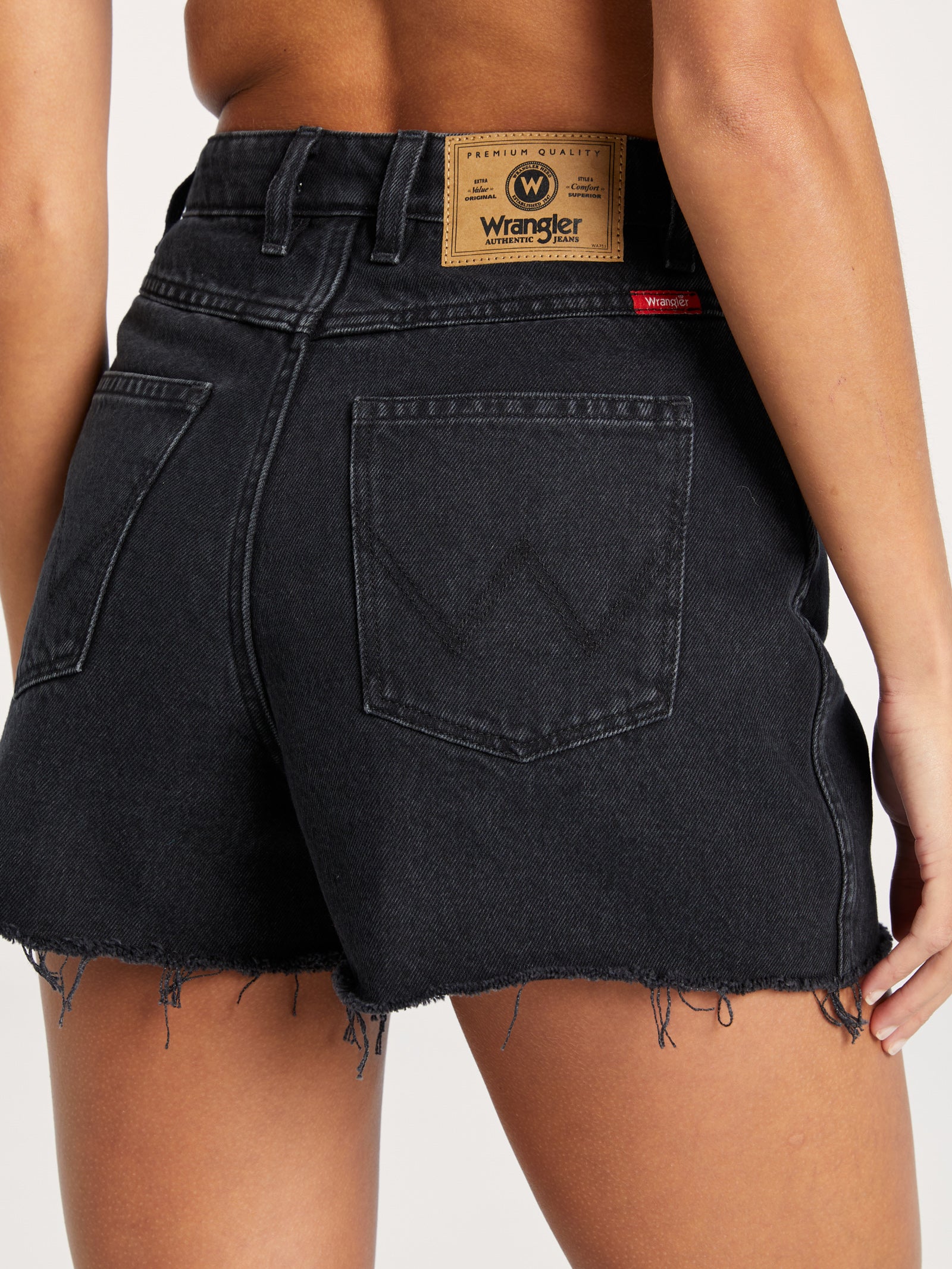 Hi Bells Cut-Off Denim Shorts - Image 3