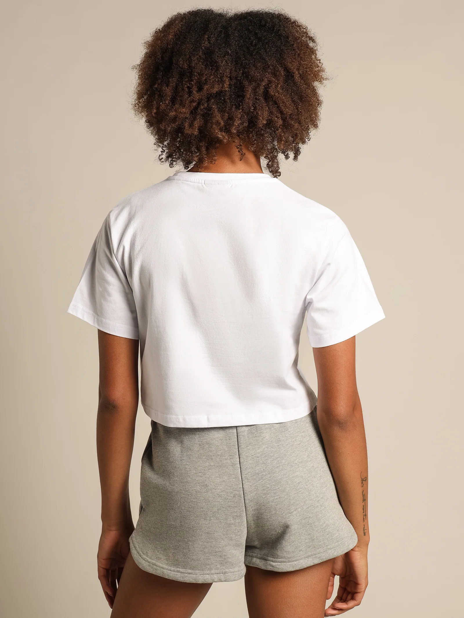 Hildan Crop T-Shirt - Image 6