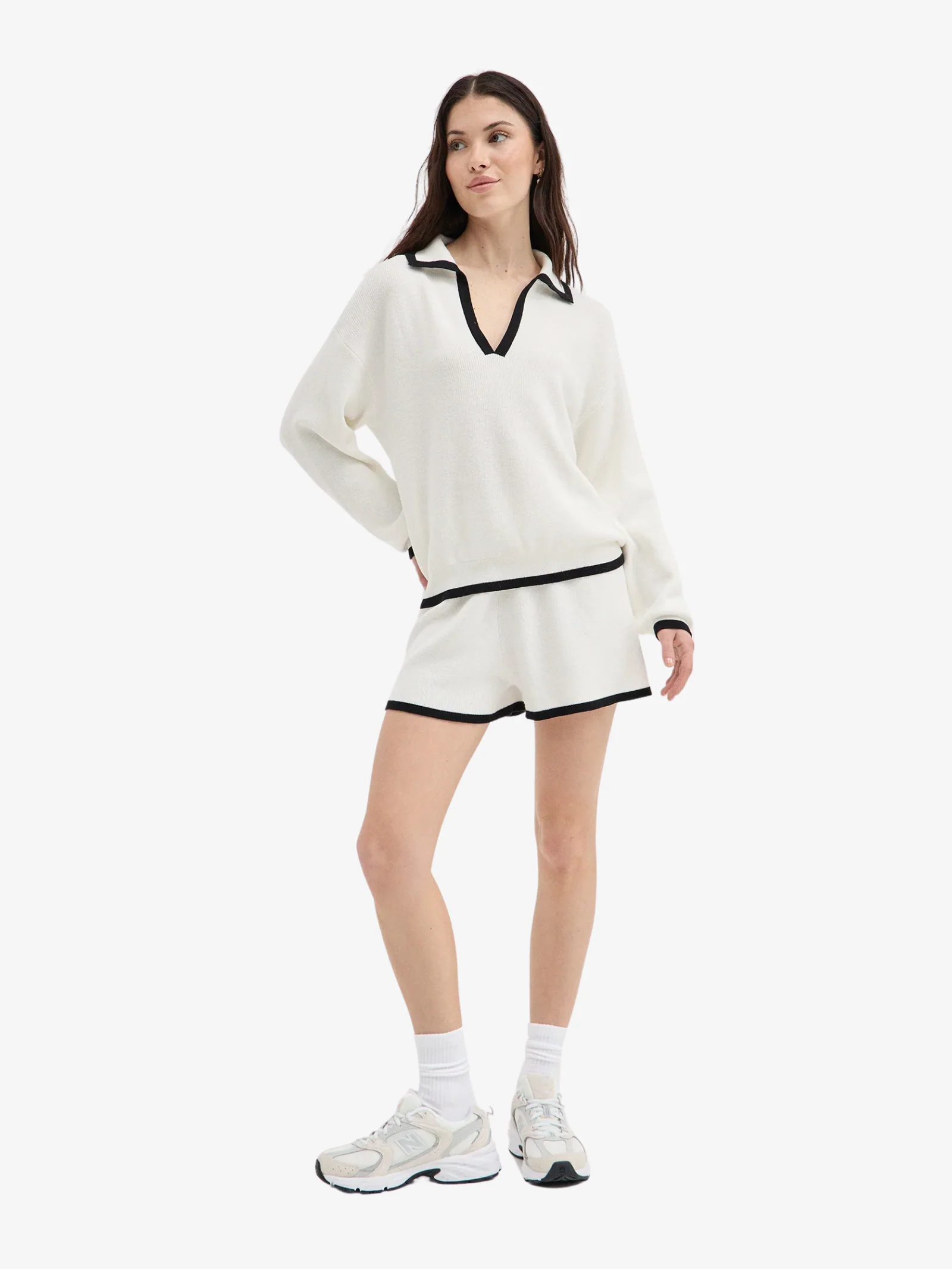 Contrast Polo Knit - Image 2