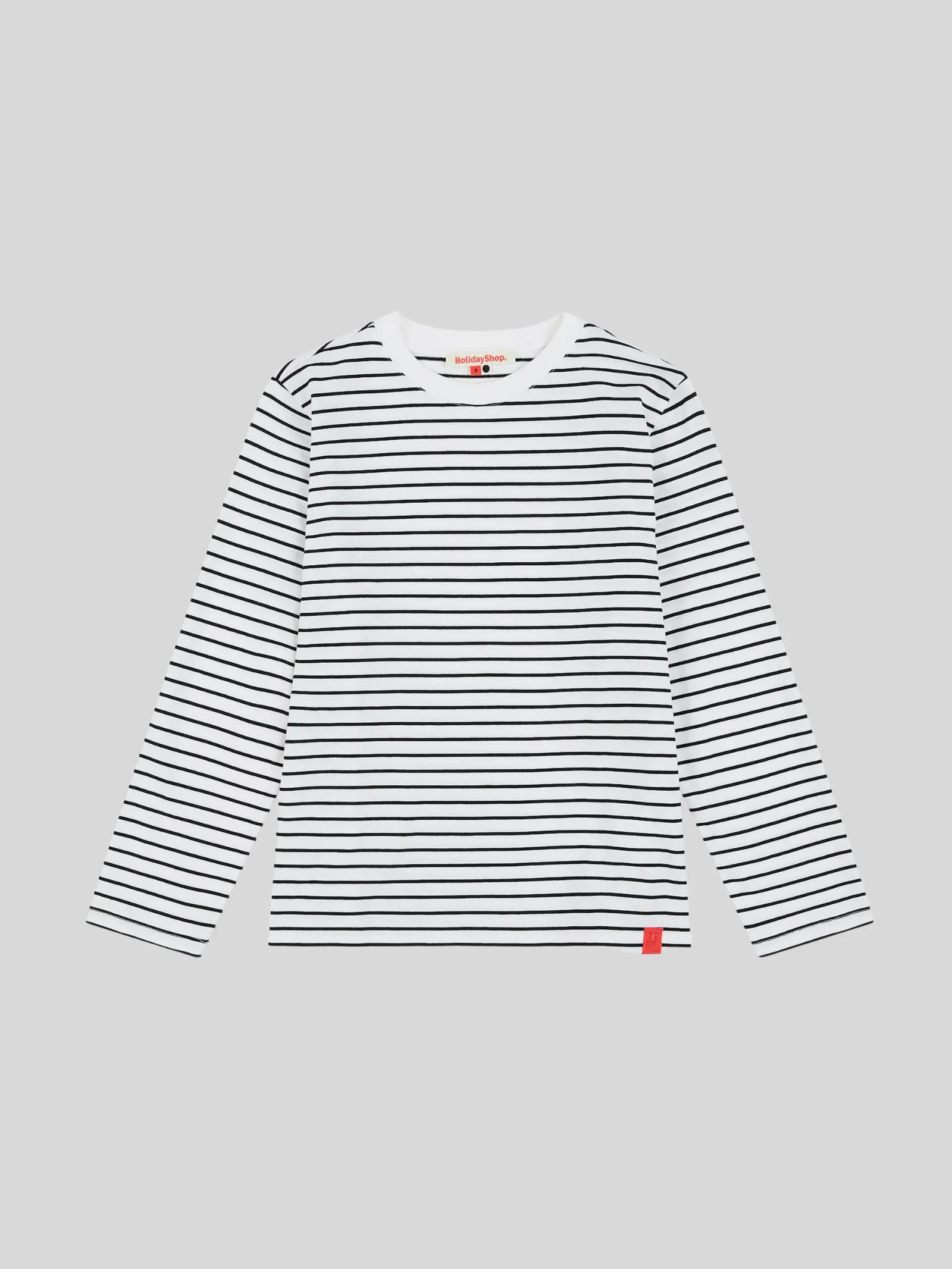 Cotton Striped Long Sleeve Top - Image 2