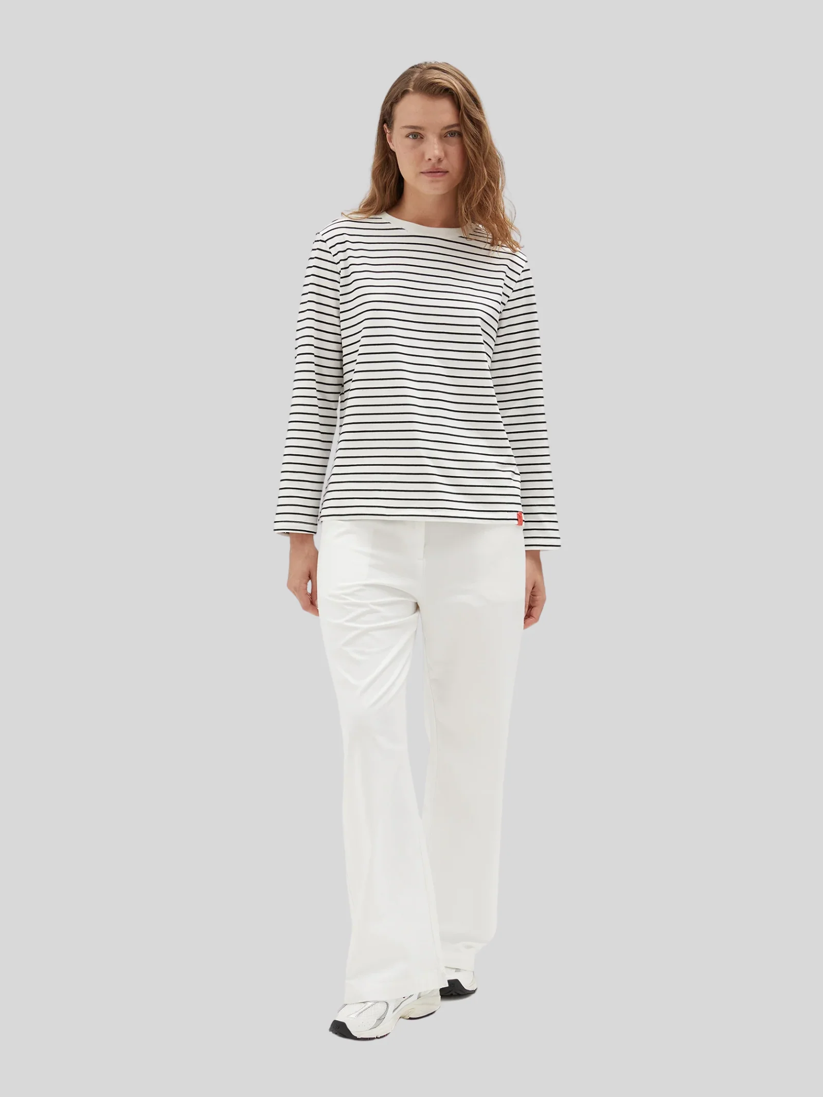 Cotton Striped Long Sleeve Top - Image 3