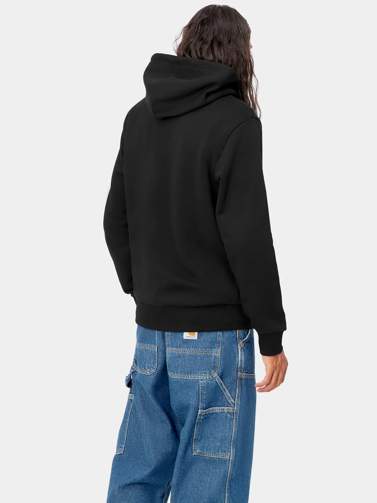 Hooded Script Embroidery Sweat - Image 3