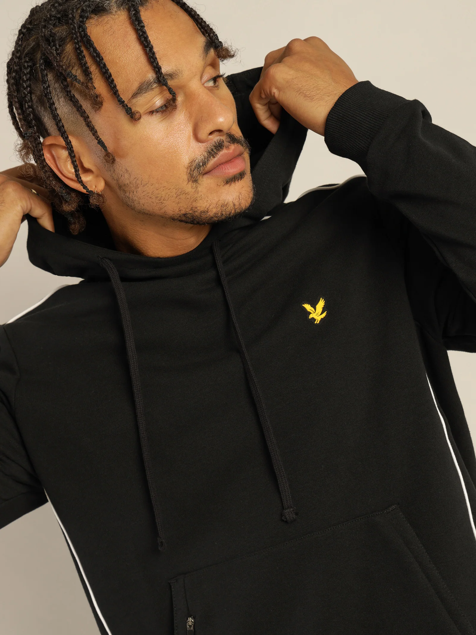 Hoodie With Contrast Piping - Image 3