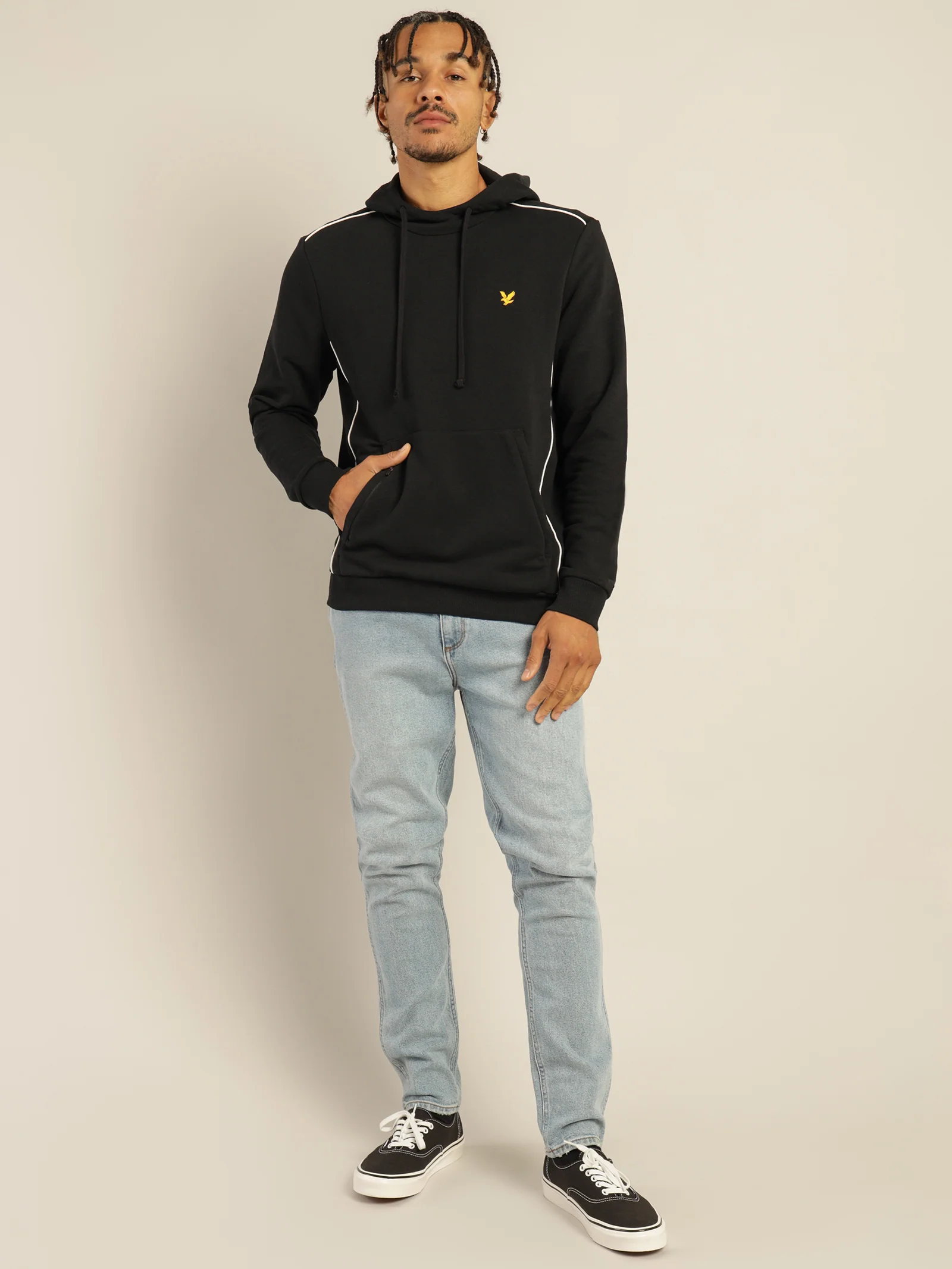 Hoodie With Contrast Piping - Image 4