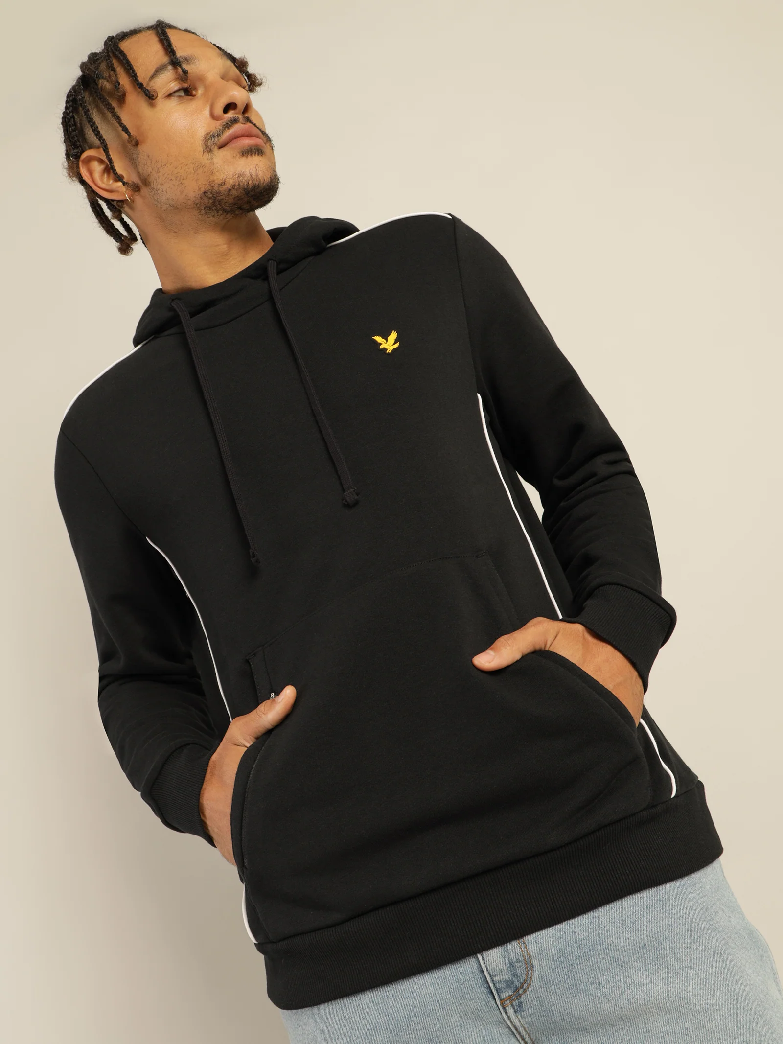 Hoodie With Contrast Piping - Image 5