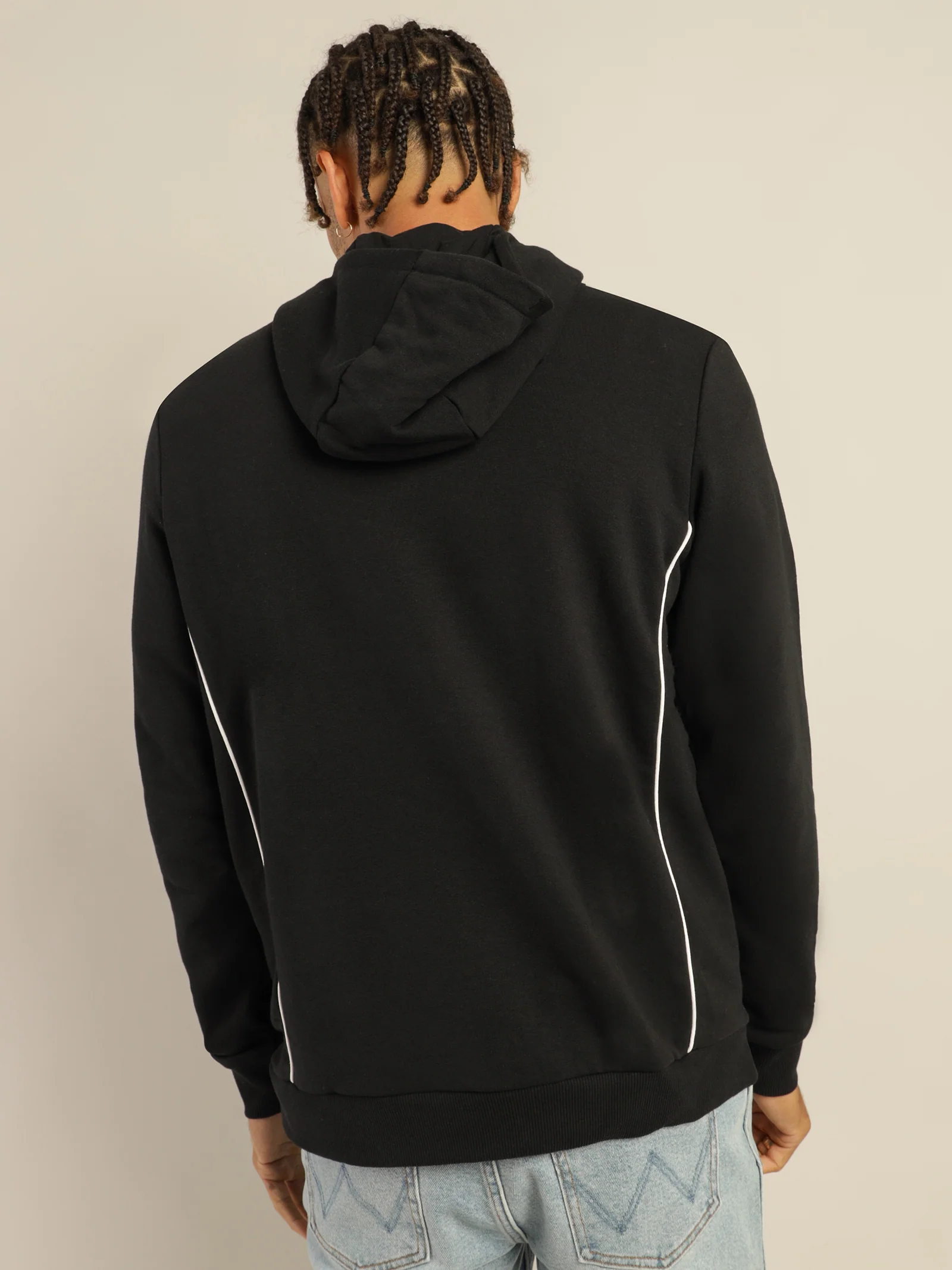 Hoodie With Contrast Piping - Image 7