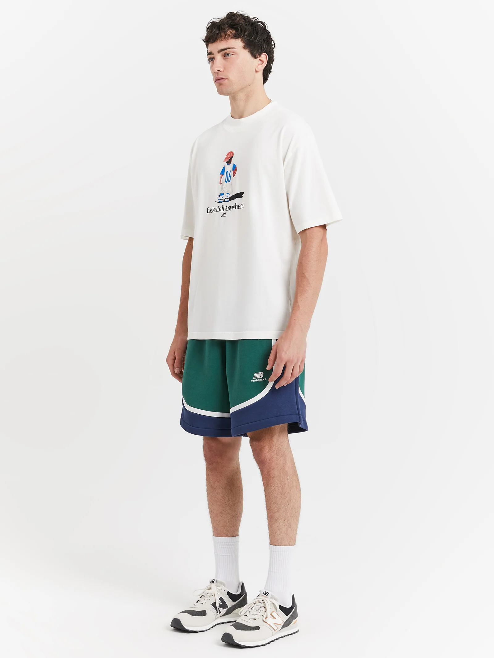 Hoops Graphic Cotton Jersey Short Sleeve T-shirt - Image 2