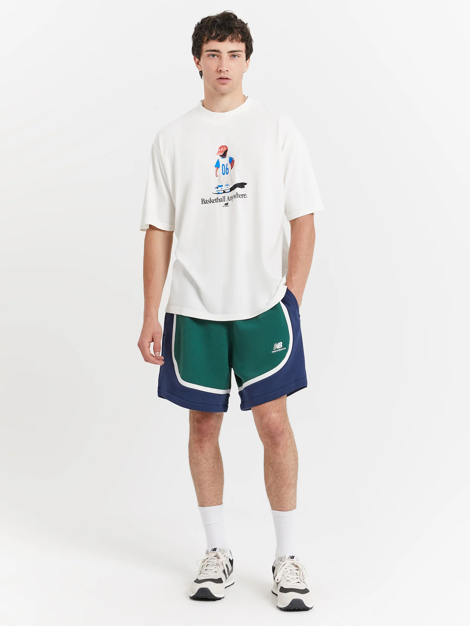 Hoops Graphic Cotton Jersey Short Sleeve T-shirt - Image 4