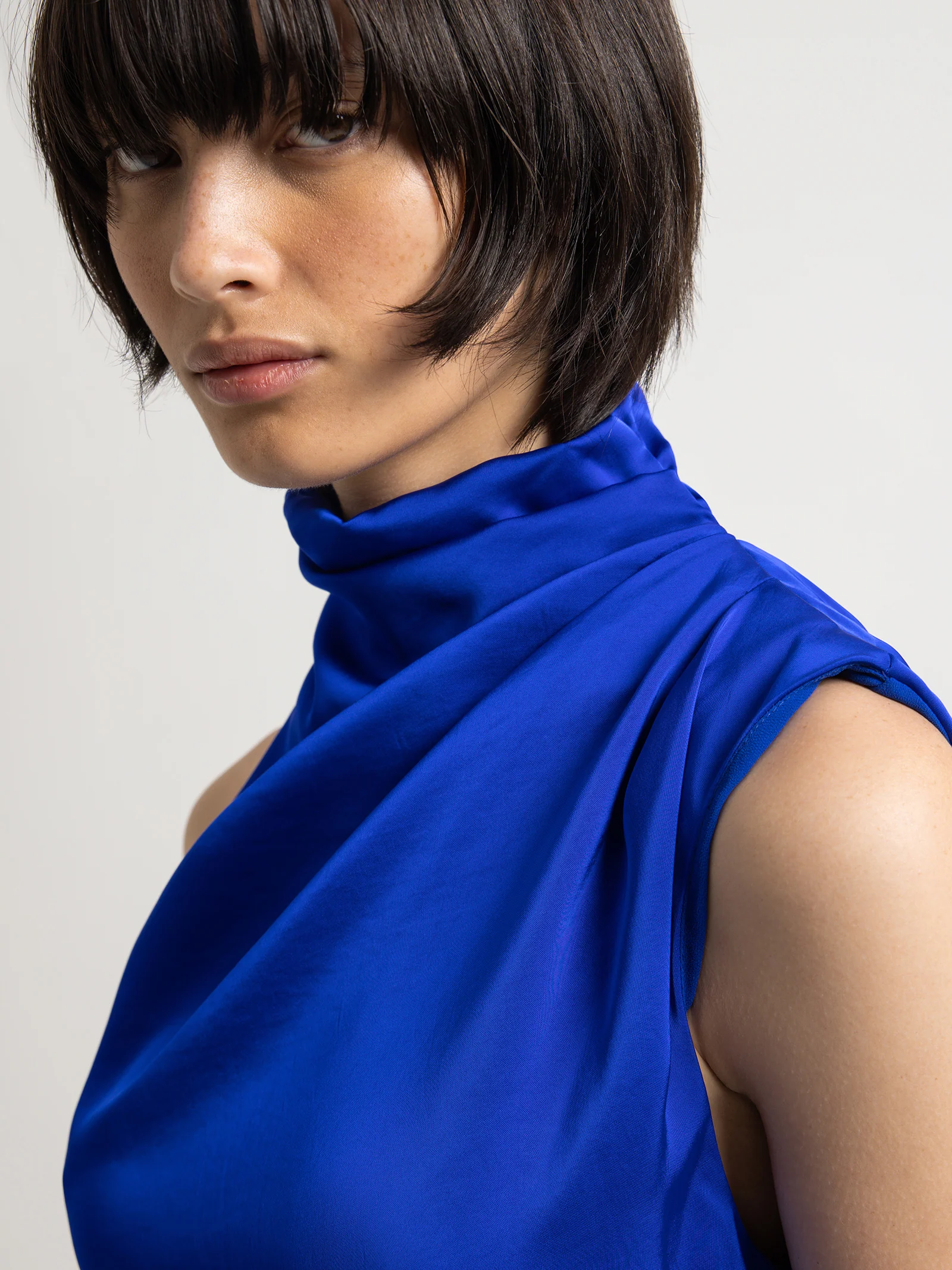Hope Satin Mini Dress - Image 2