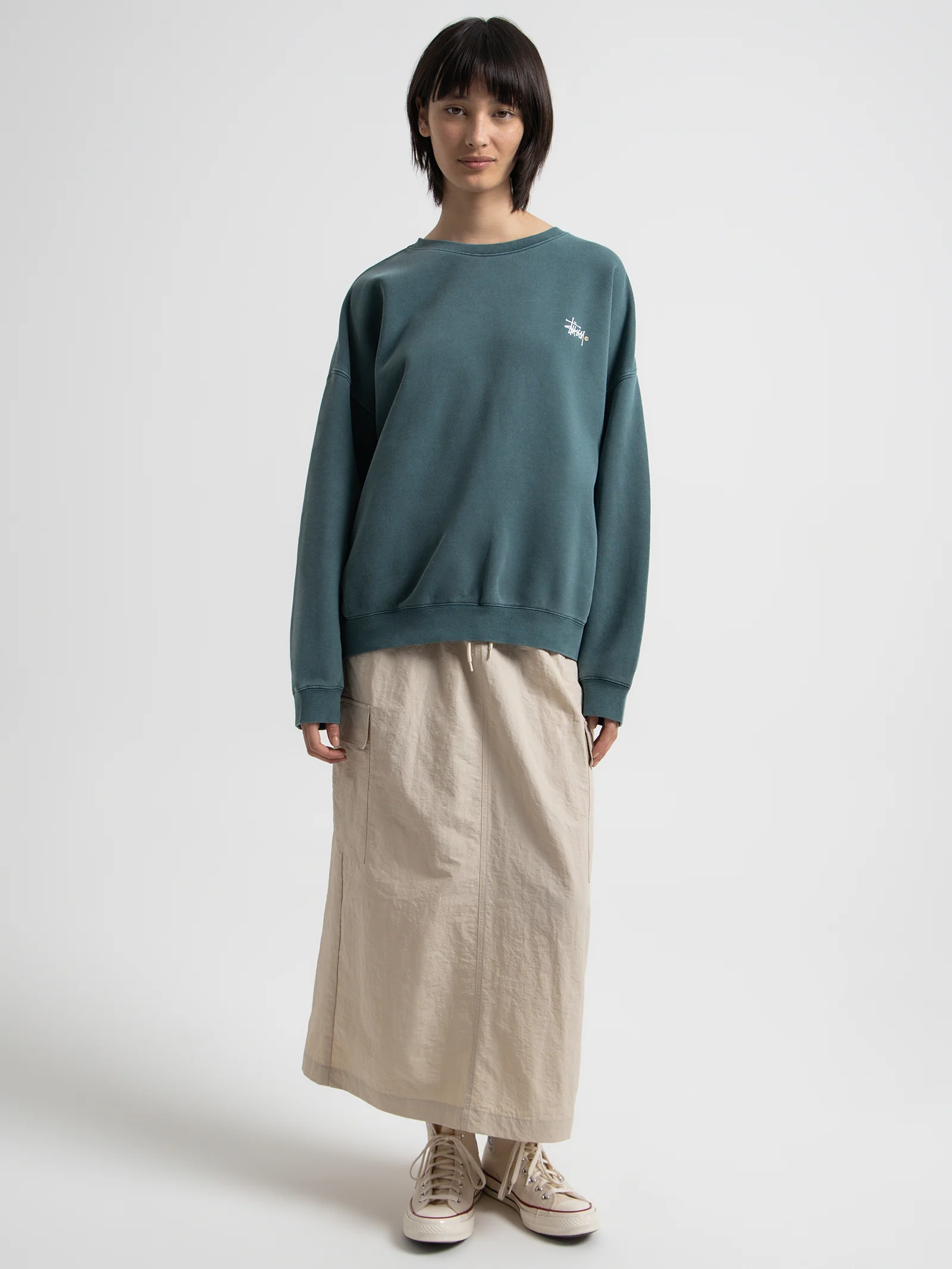 Italic Oversized Crew Sweater - Image 2