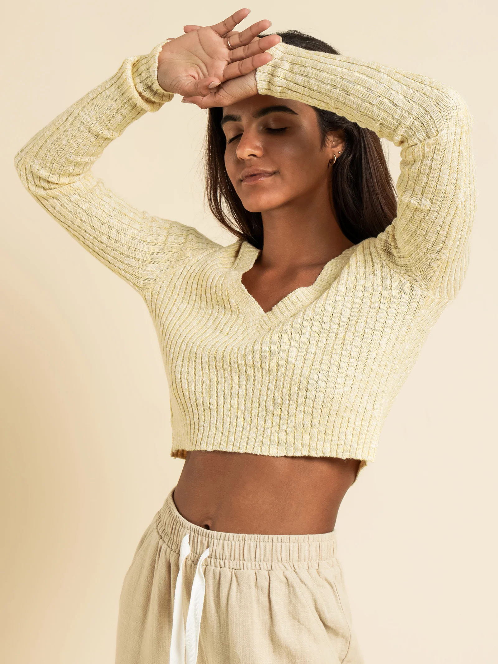 Jamie V Neck Knit - Image 2