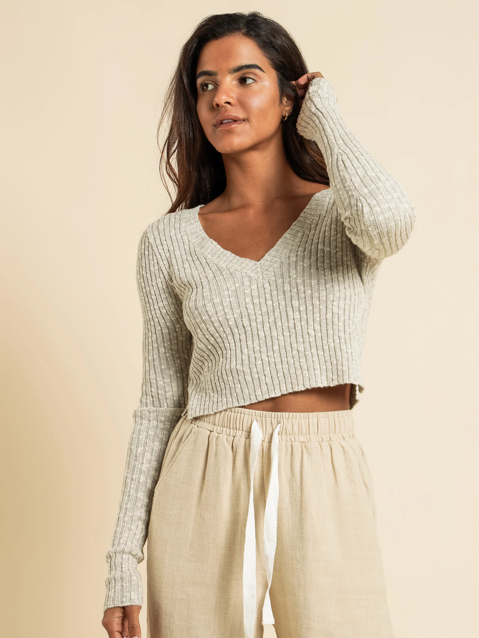 Jamie V Neck Knit - Image 3