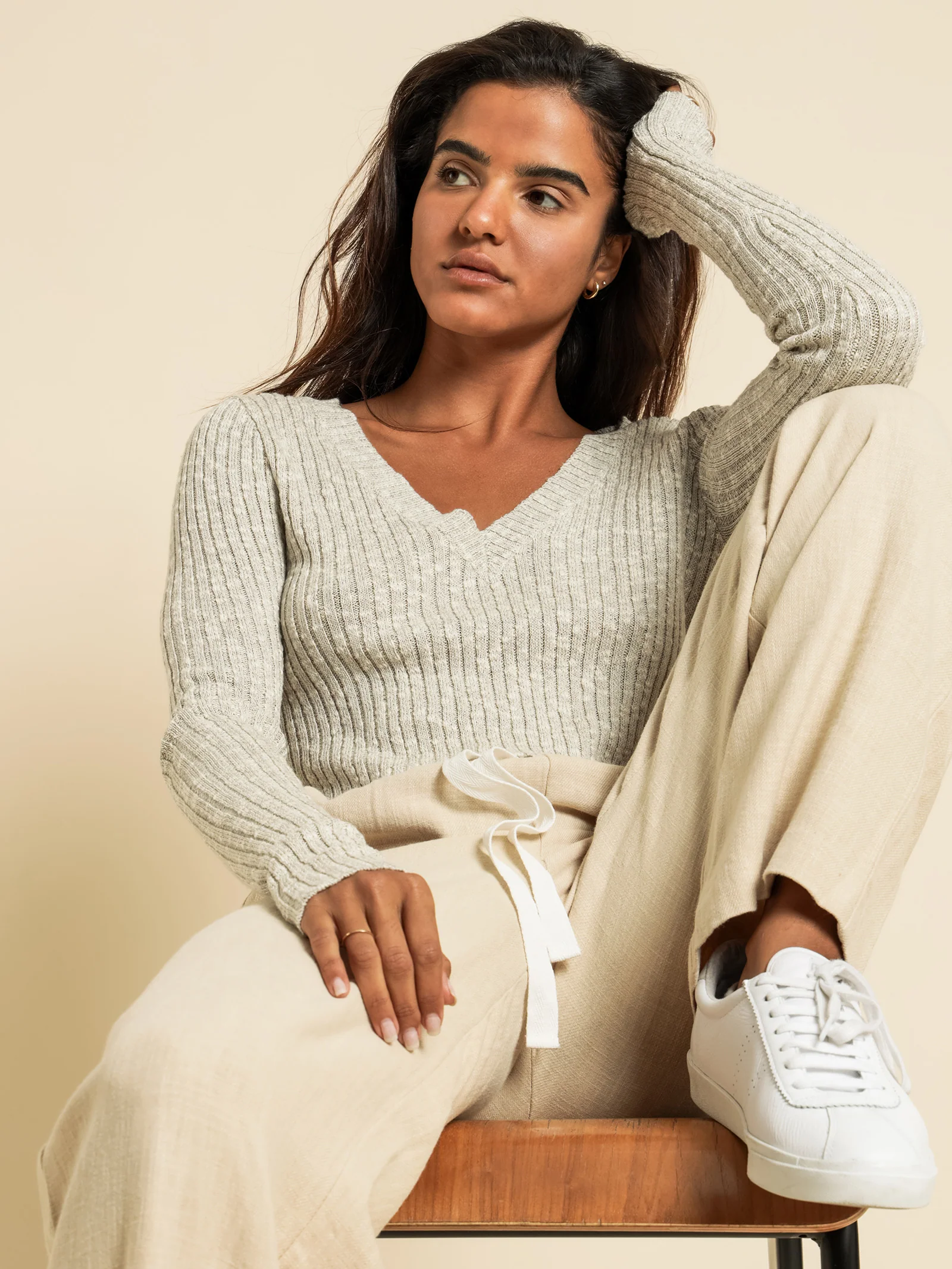 Jamie V Neck Knit - Image 5