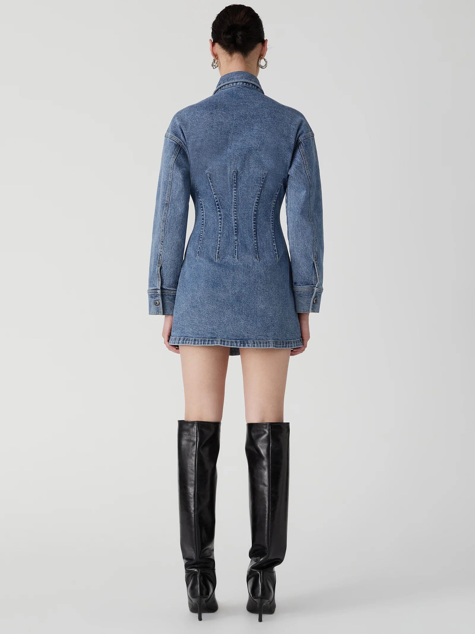 Javier Denim Dress - Image 4