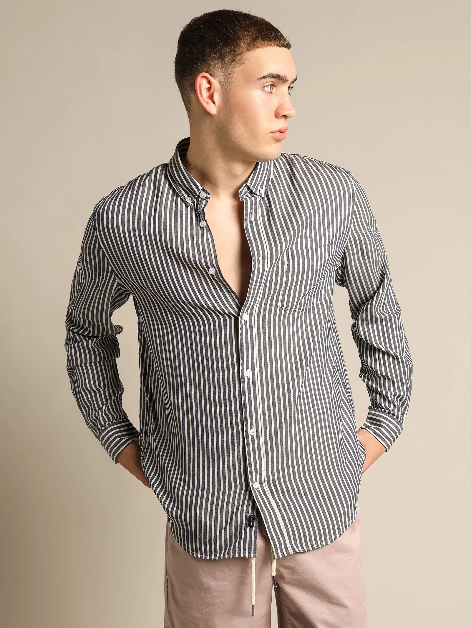 Jerry Stripe Long Sleeve Shirt - Image 3