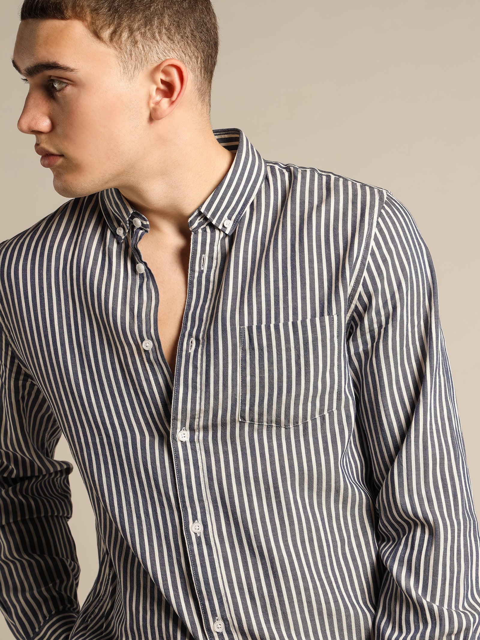Jerry Stripe Long Sleeve Shirt - Image 4