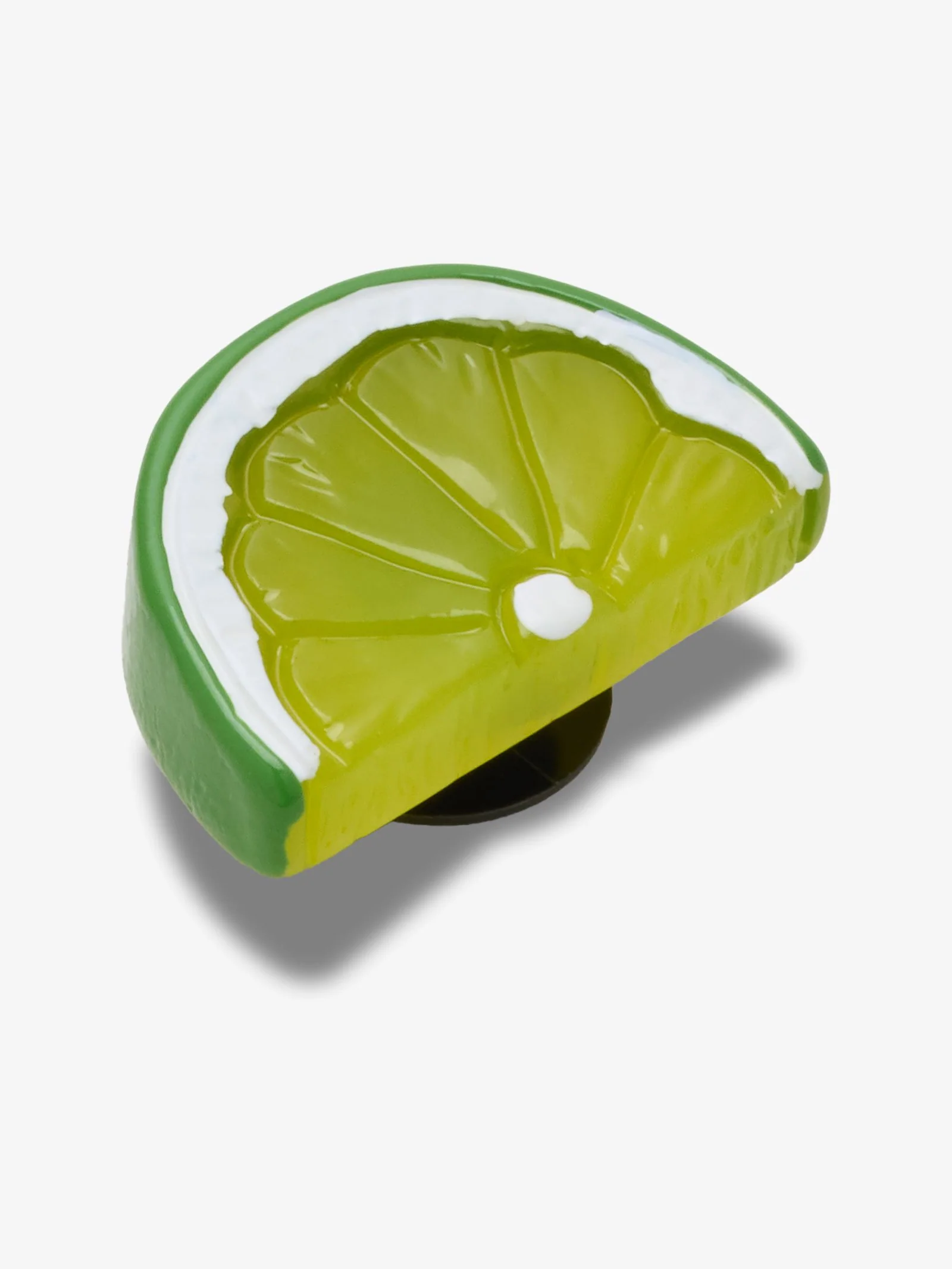 Shiny Lime Slice Shoe Charm - Image 2