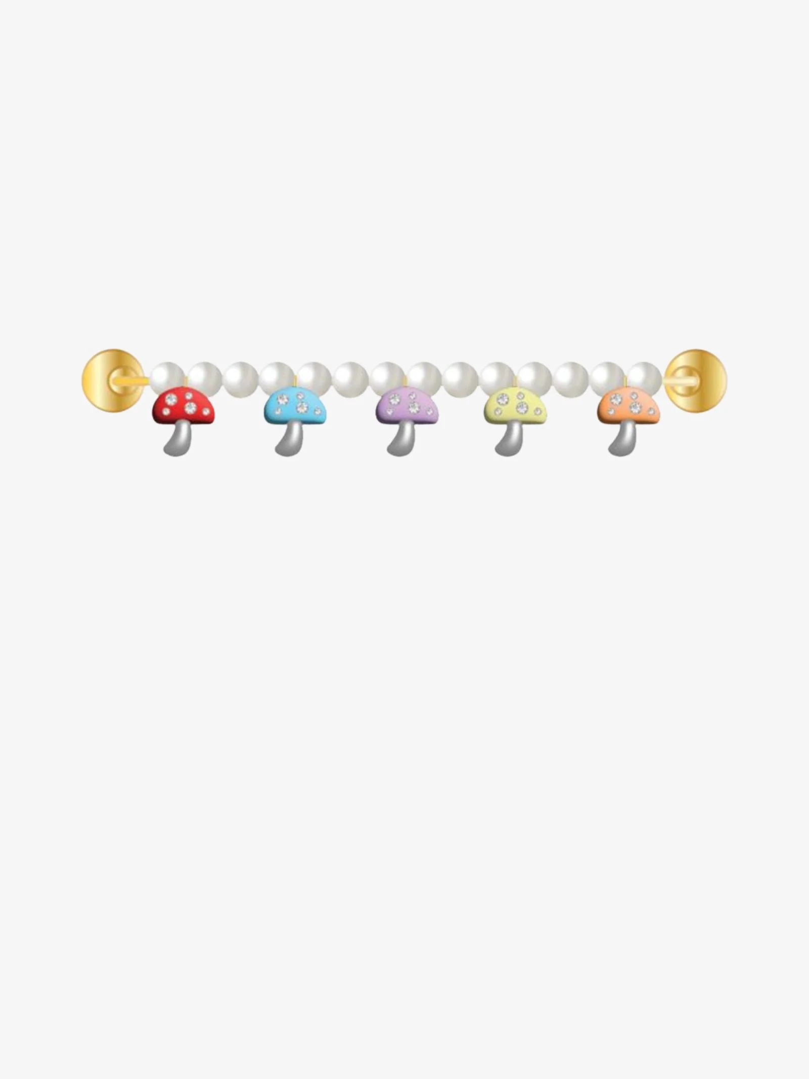 Shroom Pearl Gem Shoe Charm - Image 2