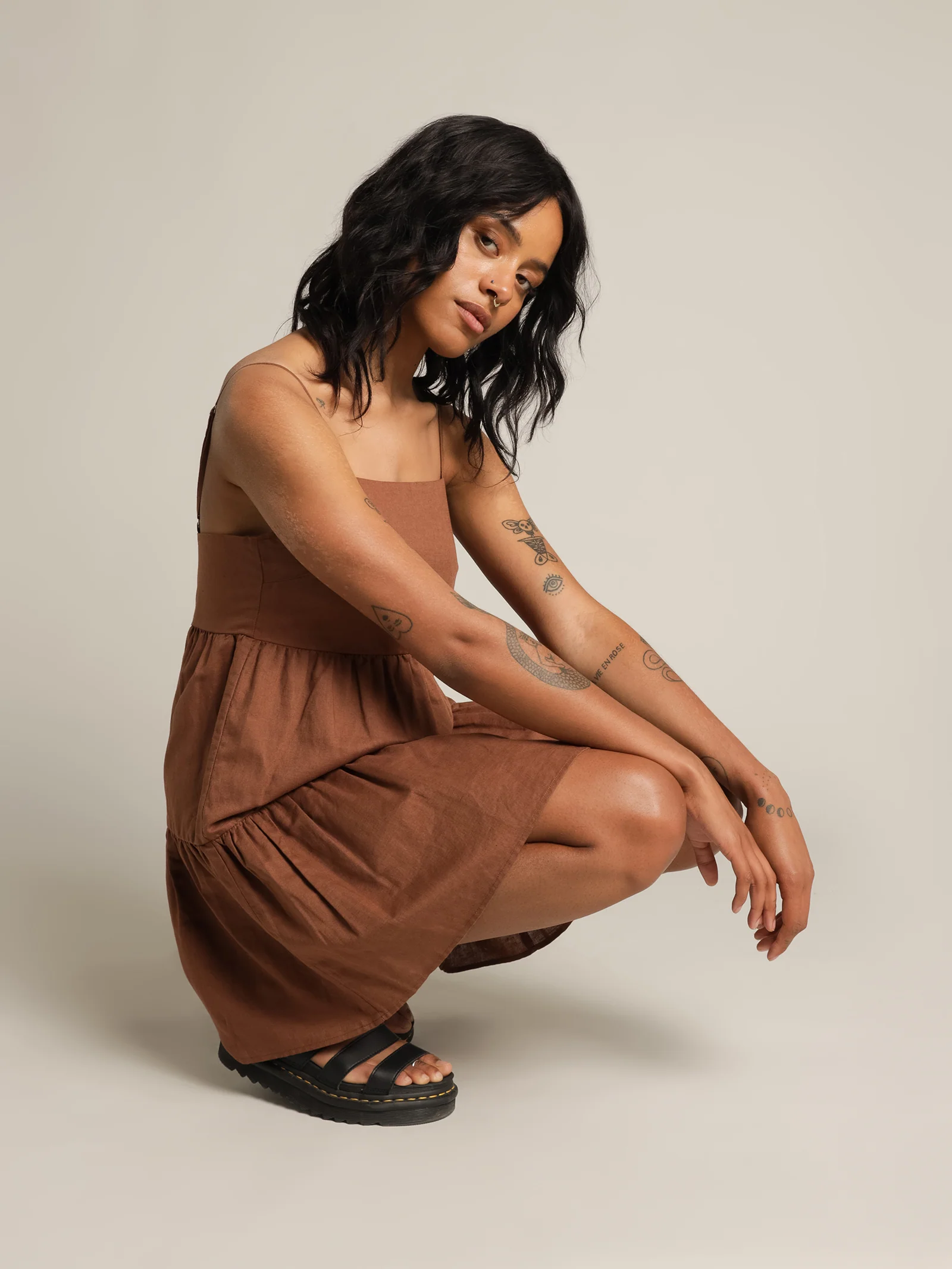 Jones Linen Mini Dress - Image 2