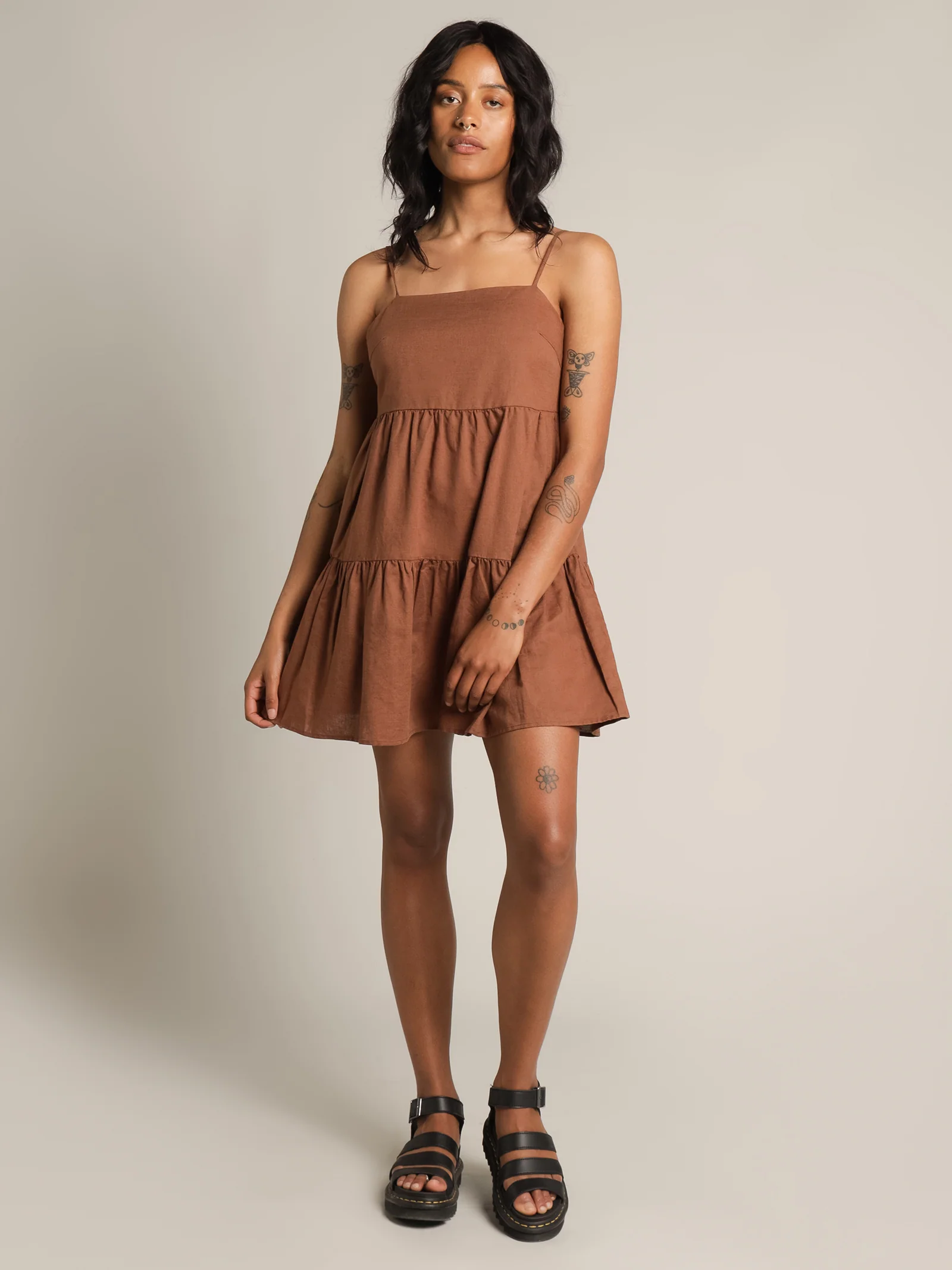 Jones Linen Mini Dress - Image 4