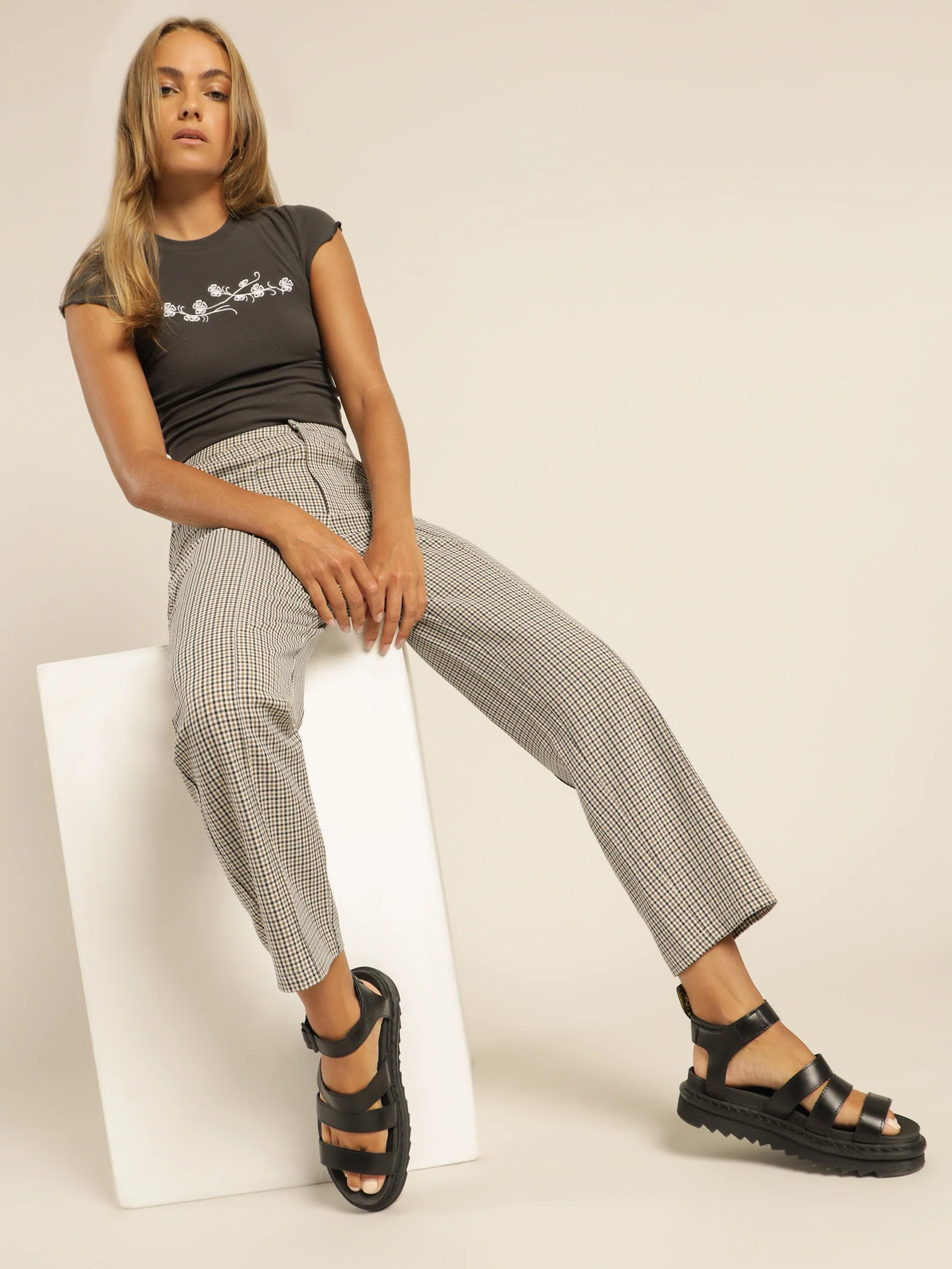 Jordan Cigarette Check Pants - Image 4