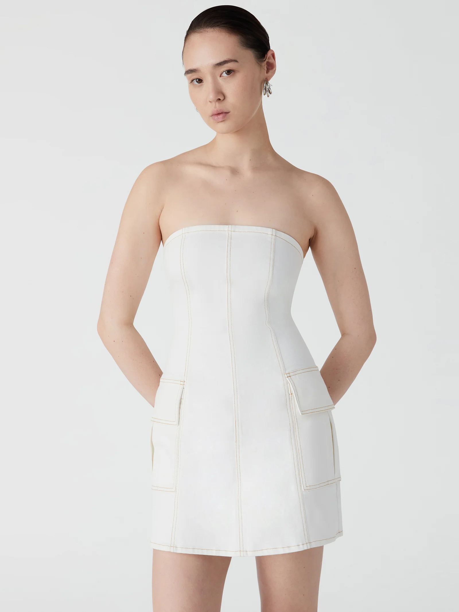 Jothi Denim Dress - Image 4