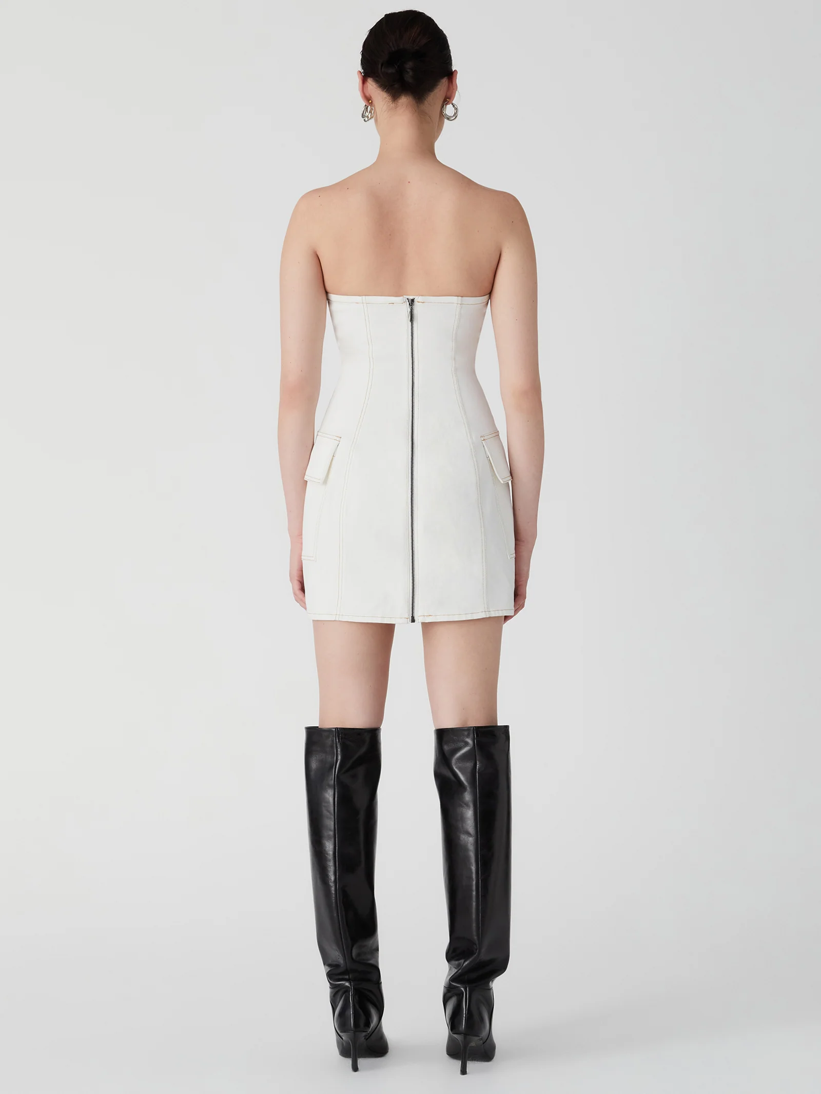 Jothi Denim Dress - Image 7