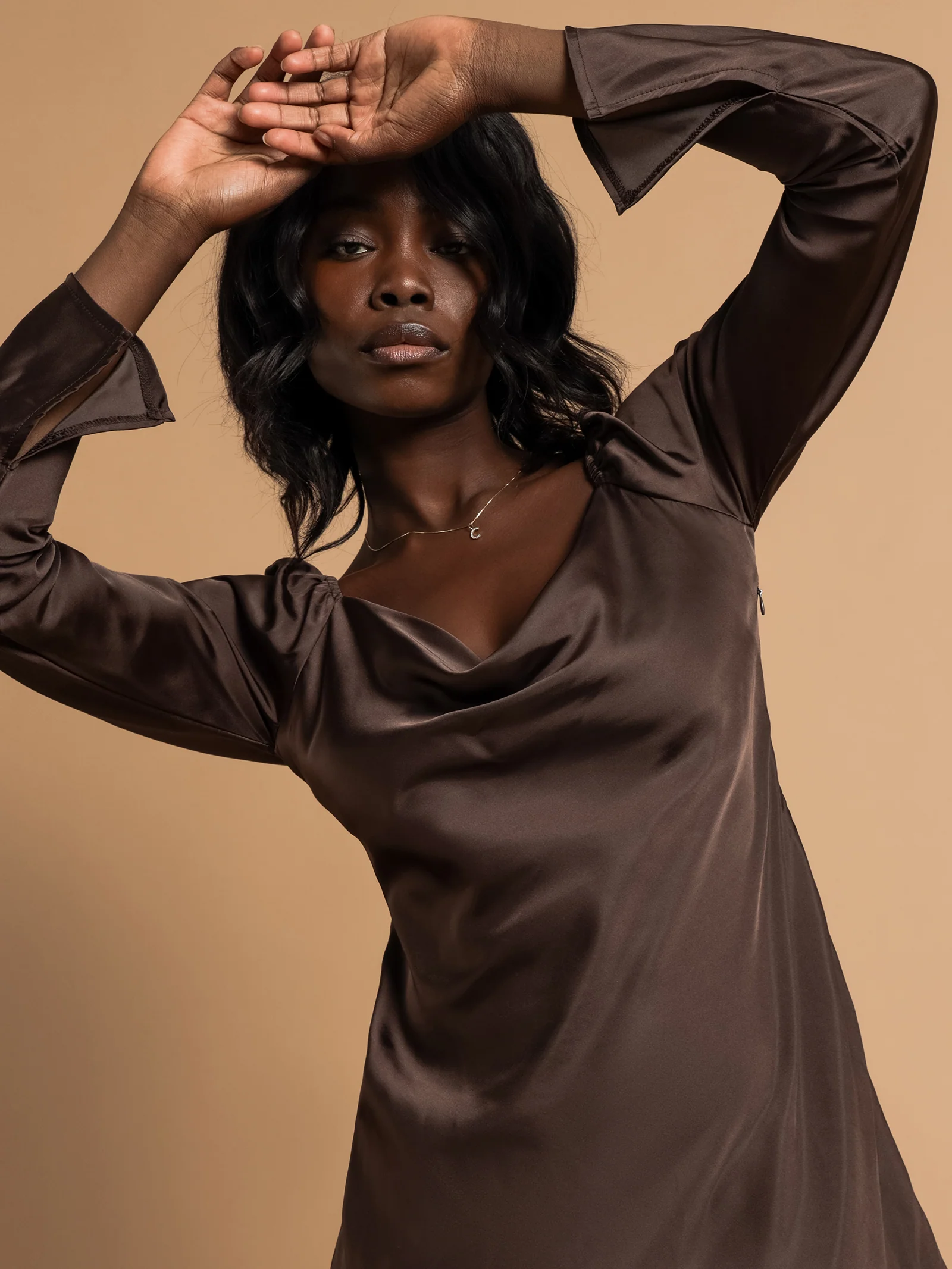 Julia Satin Dress - Image 6