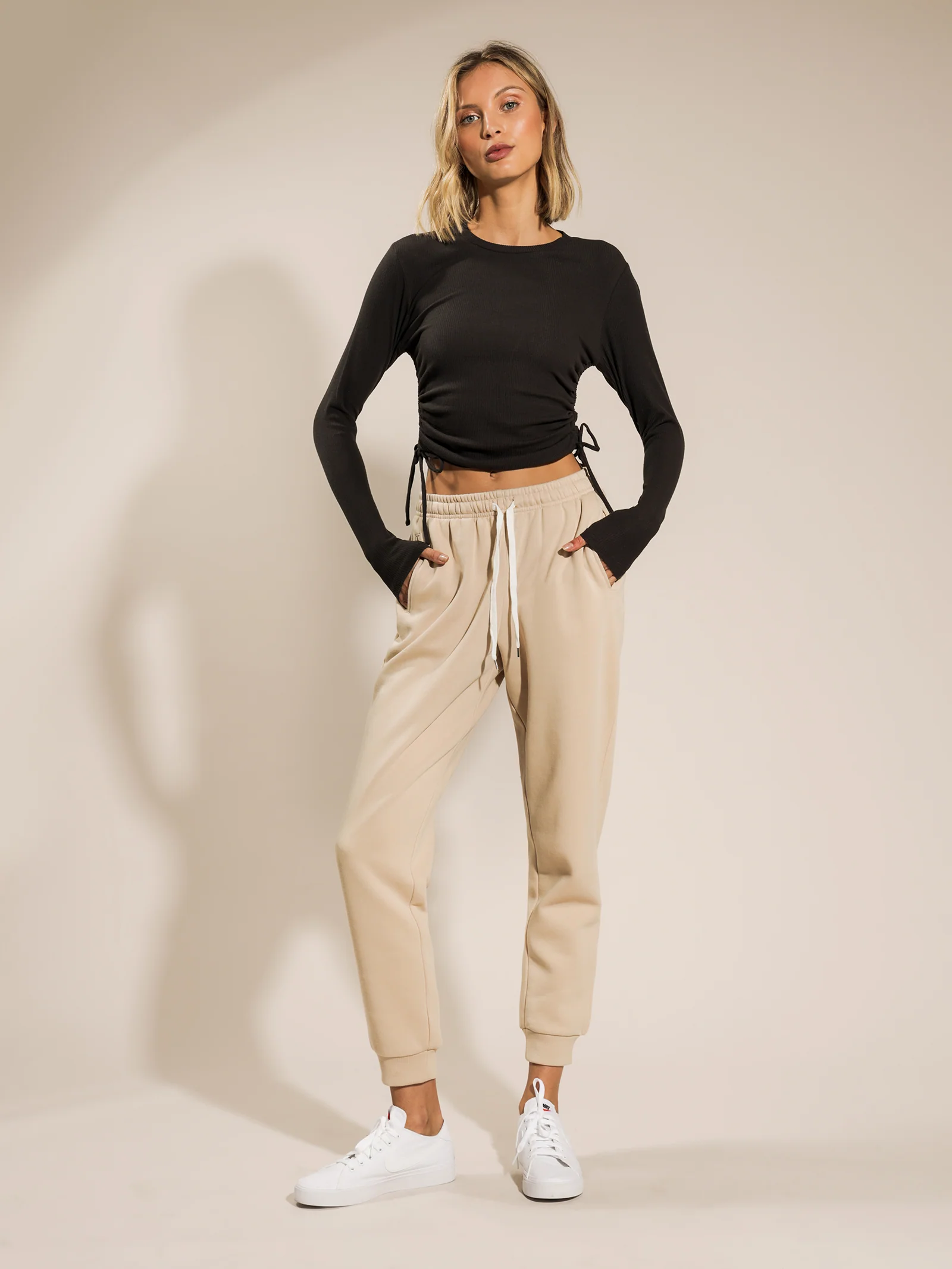 June Long Sleeve Drawstring T-Shirt - Image 3