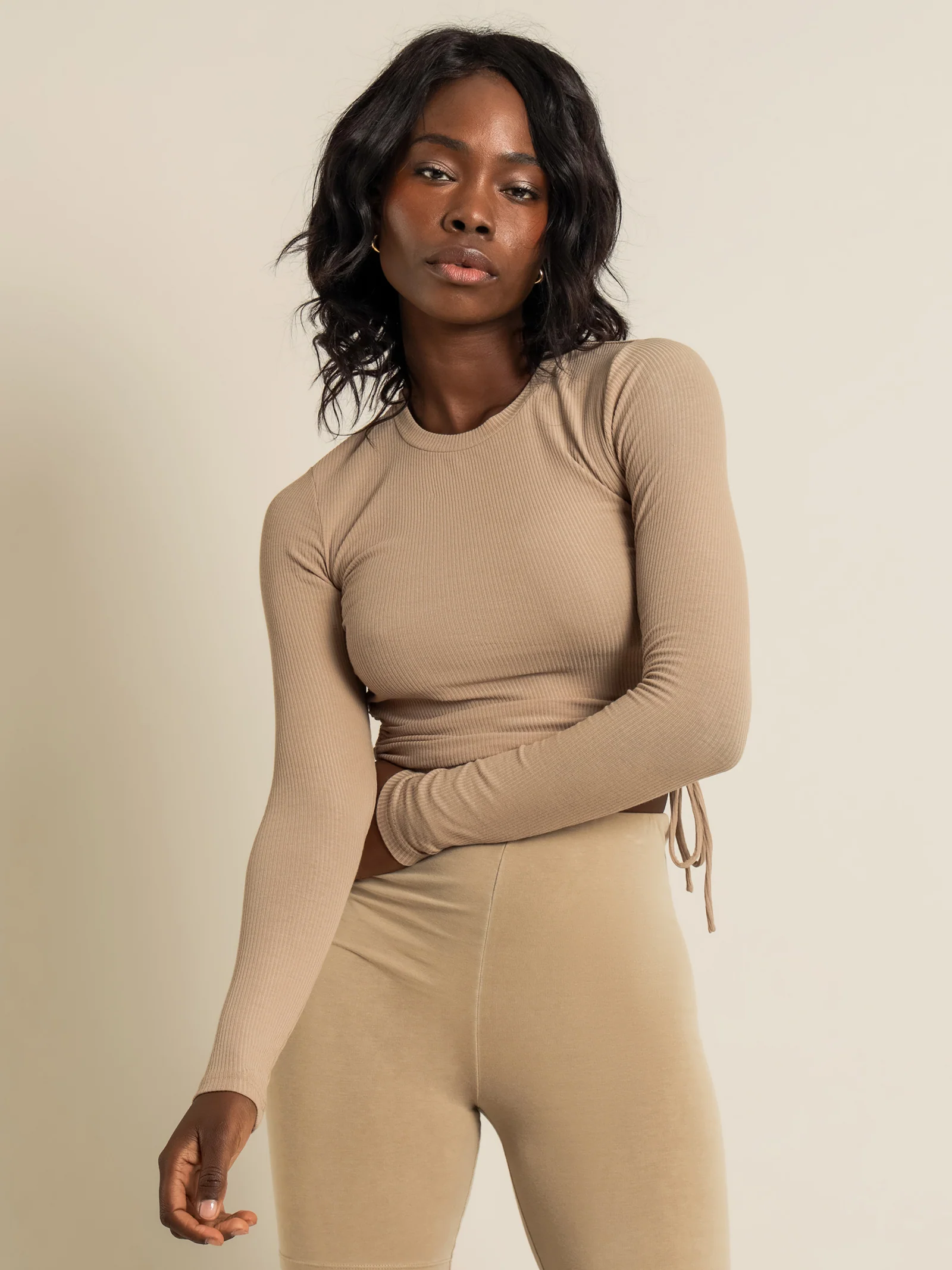 June Long Sleeve Drawstring T-Shirt - Image 2