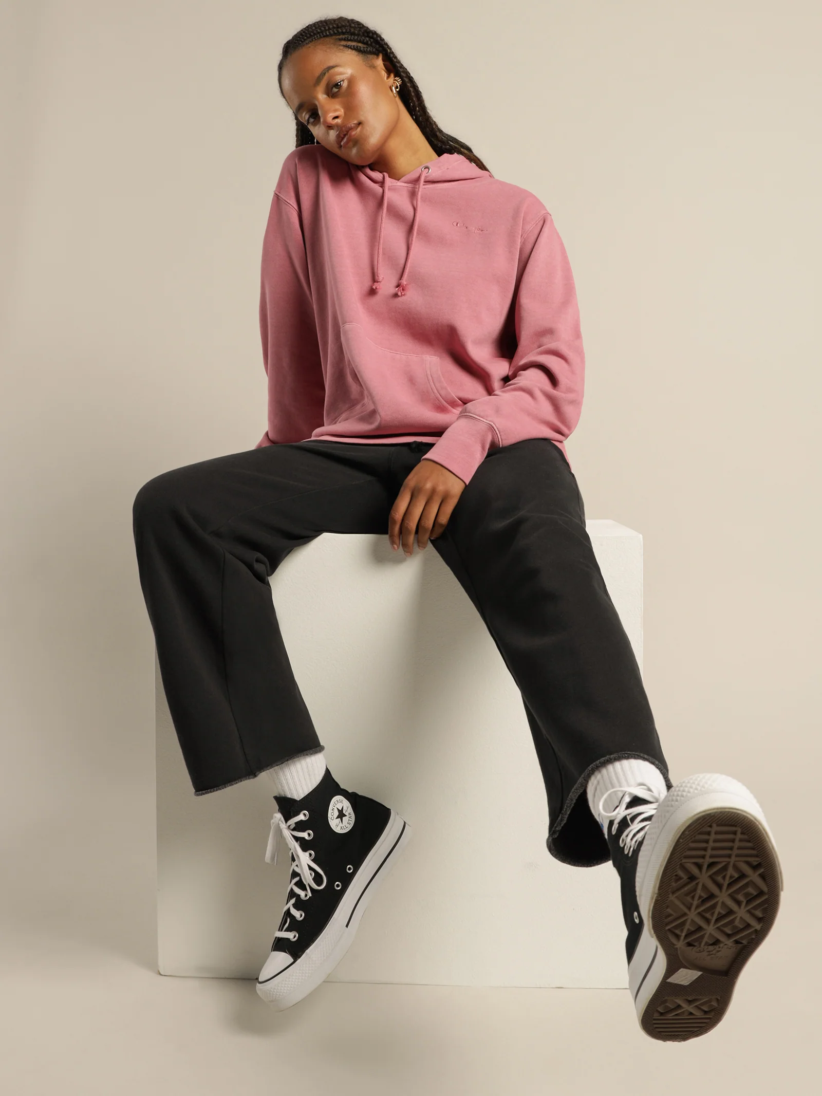 Junior Vintage Dye Crop Joggers - Image 2