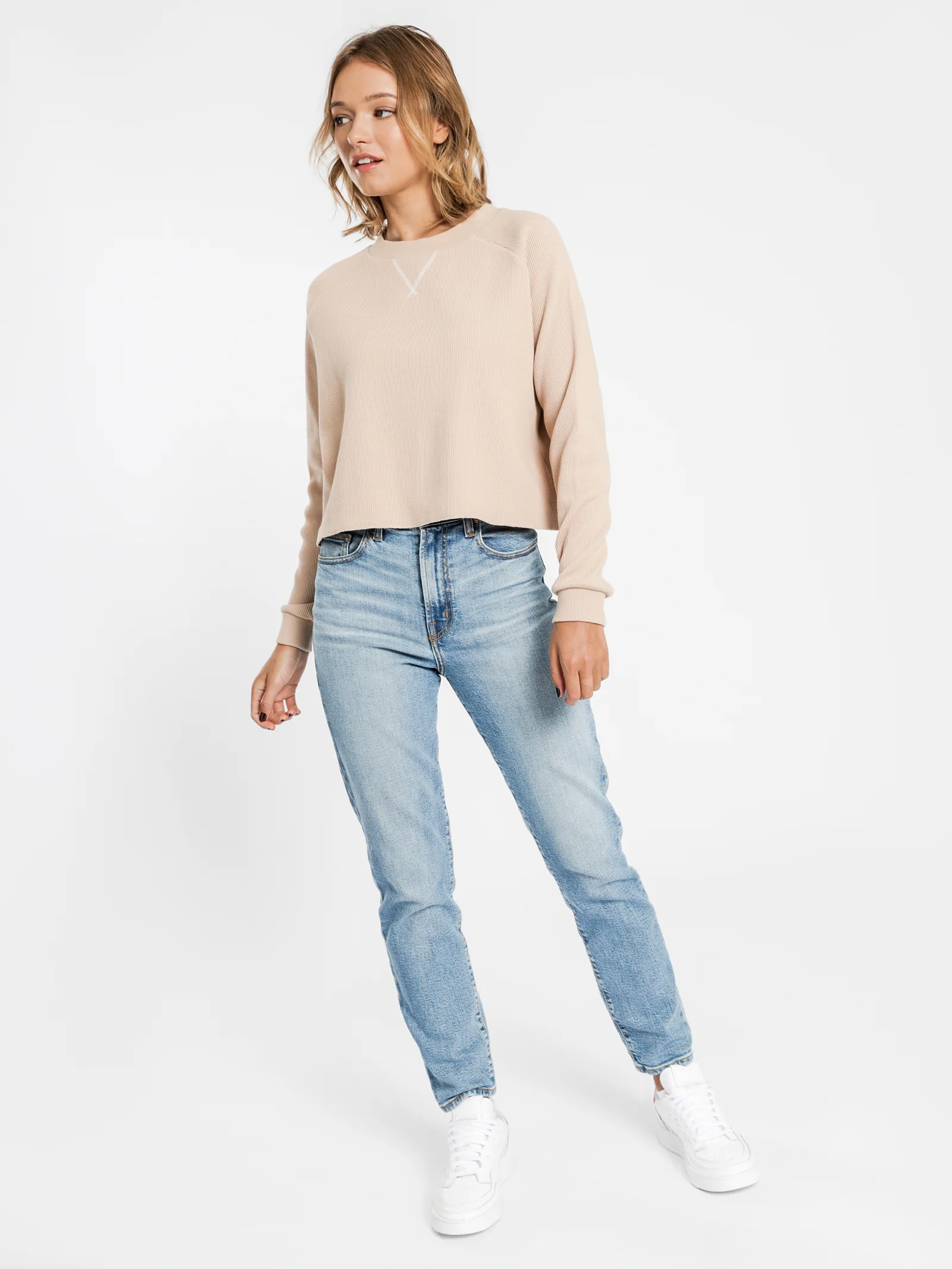 Kai Long Sleeve Waffle Top - Image 2