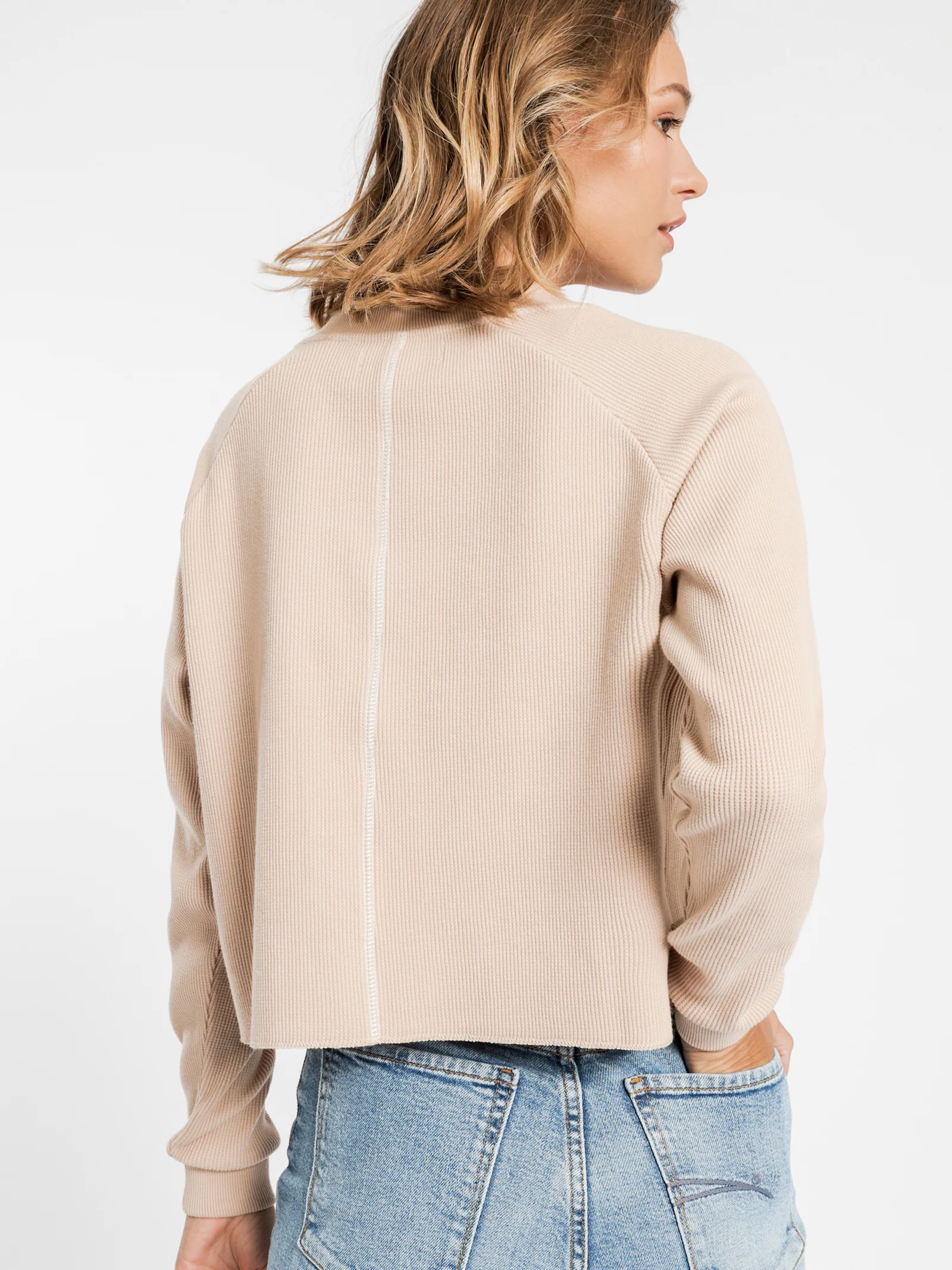 Kai Long Sleeve Waffle Top - Image 3