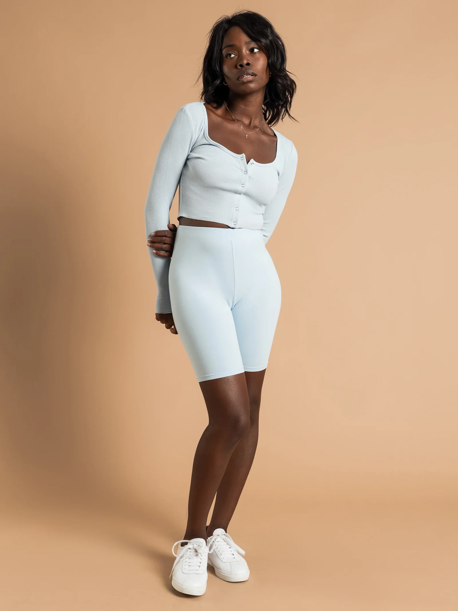 Kaia Waffle Long Sleeve T-Shirt - Image 4