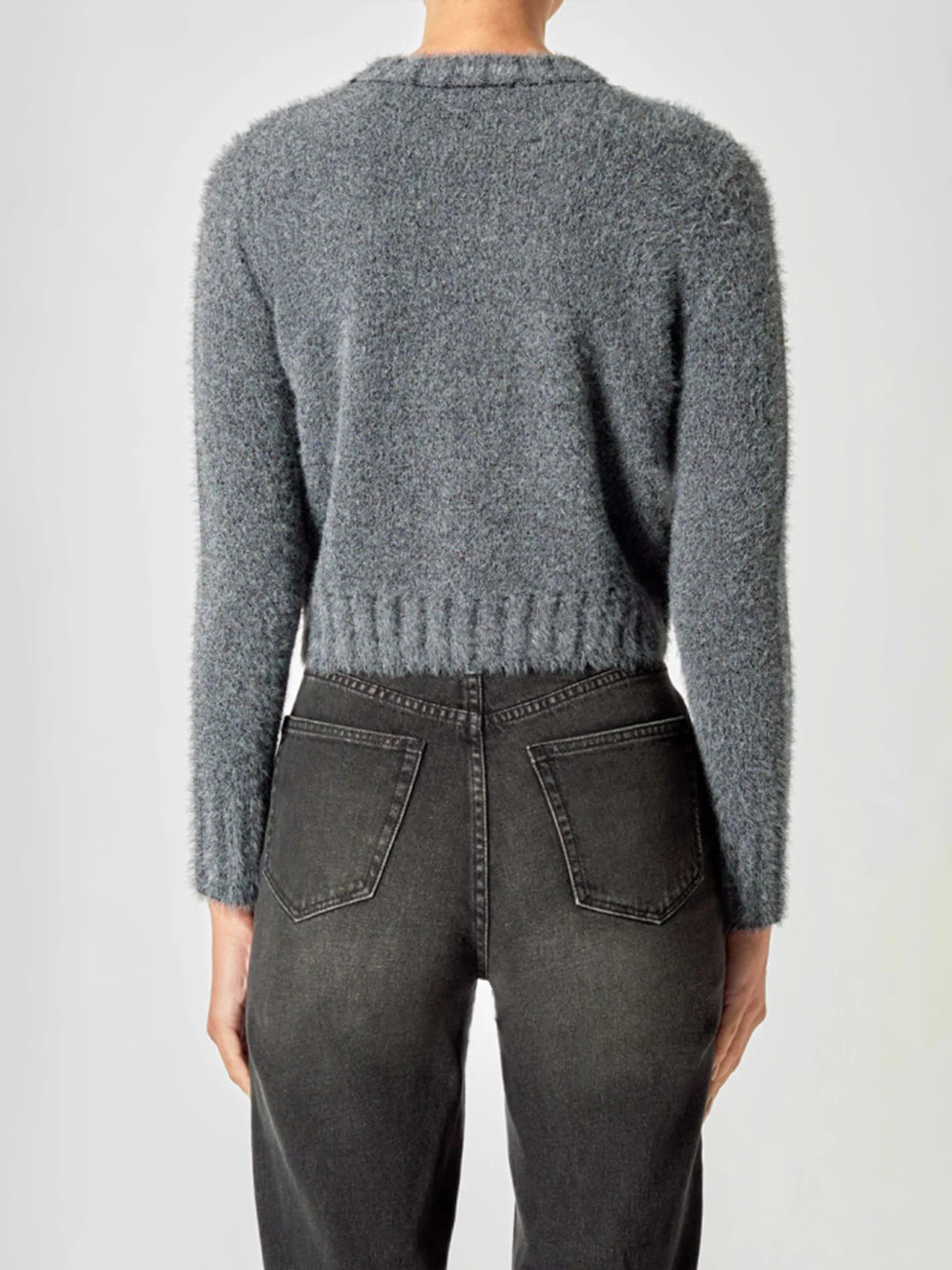 Kate Knit Cropped Sweater - Image 3