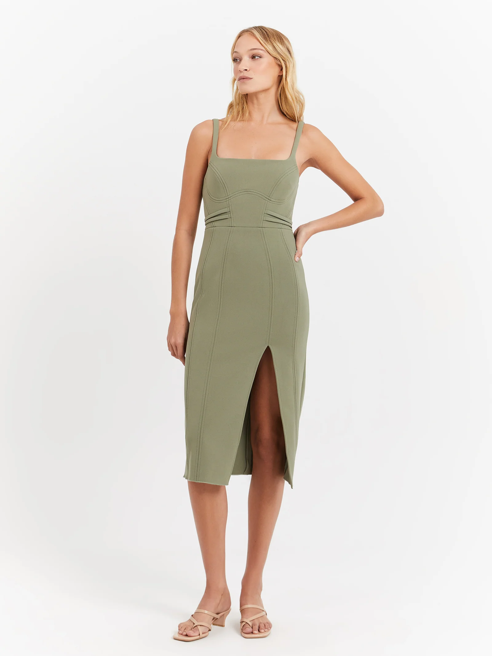Kavita Bonded Midi Dress - Image 2