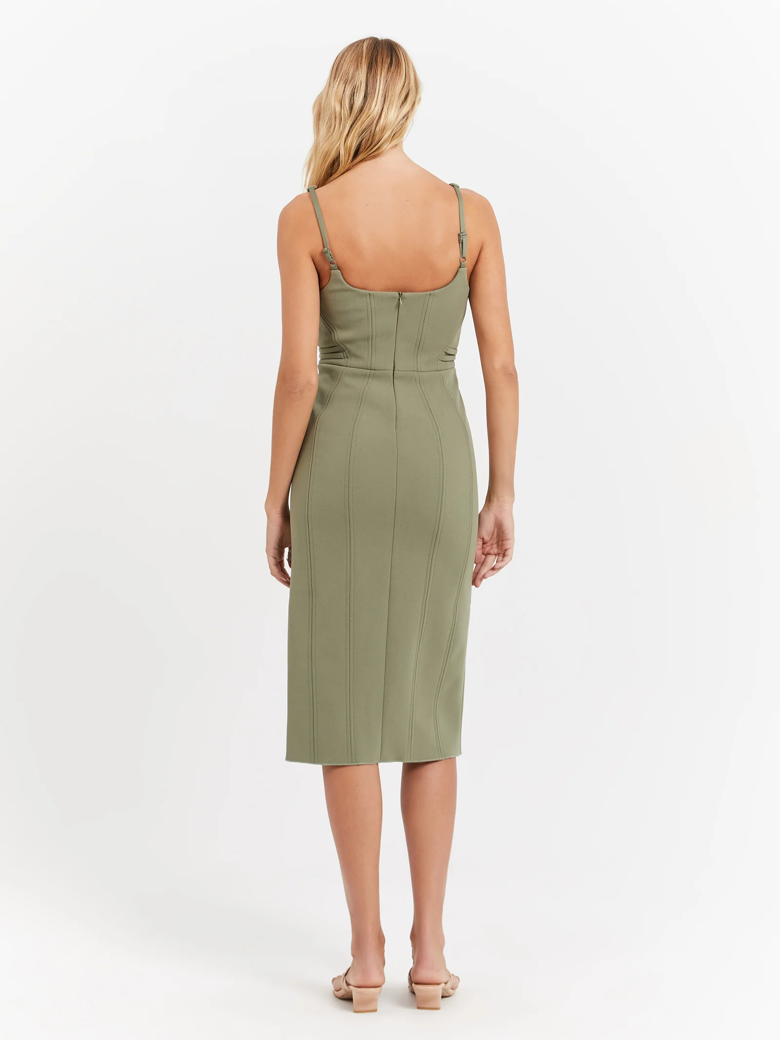 Kavita Bonded Midi Dress - Image 5