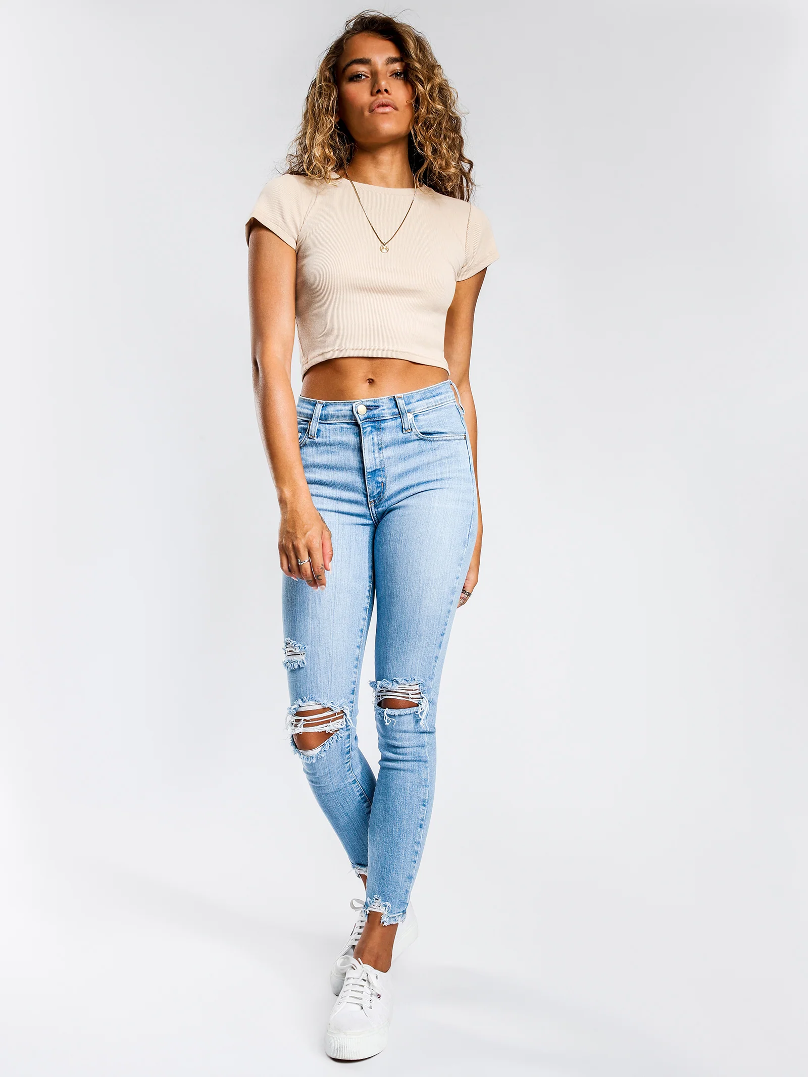 Kaya Rib Cropped T-Shirt - Image 3