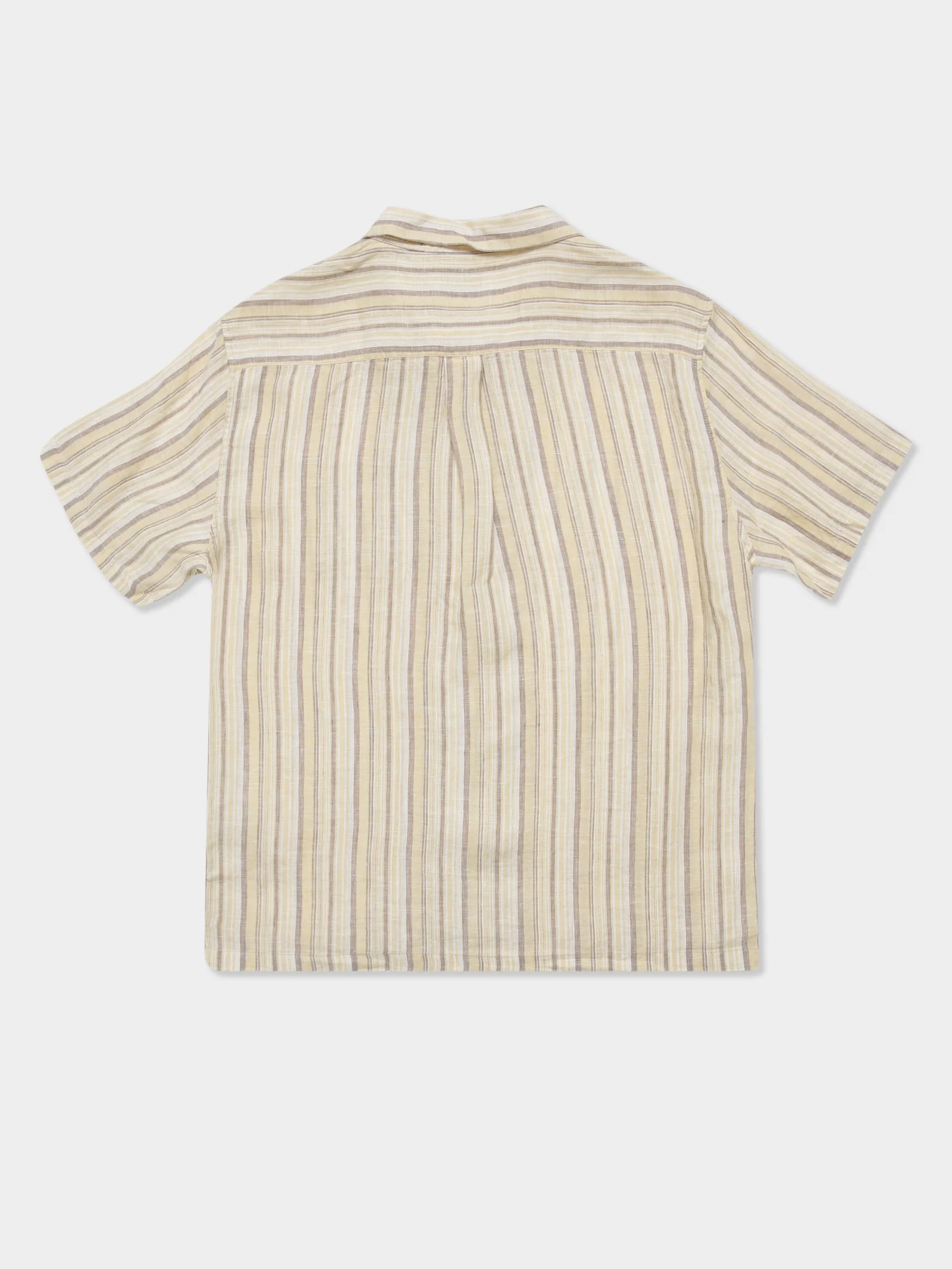 Kole Linen Shirt inn Ochre Stripe - Image 8