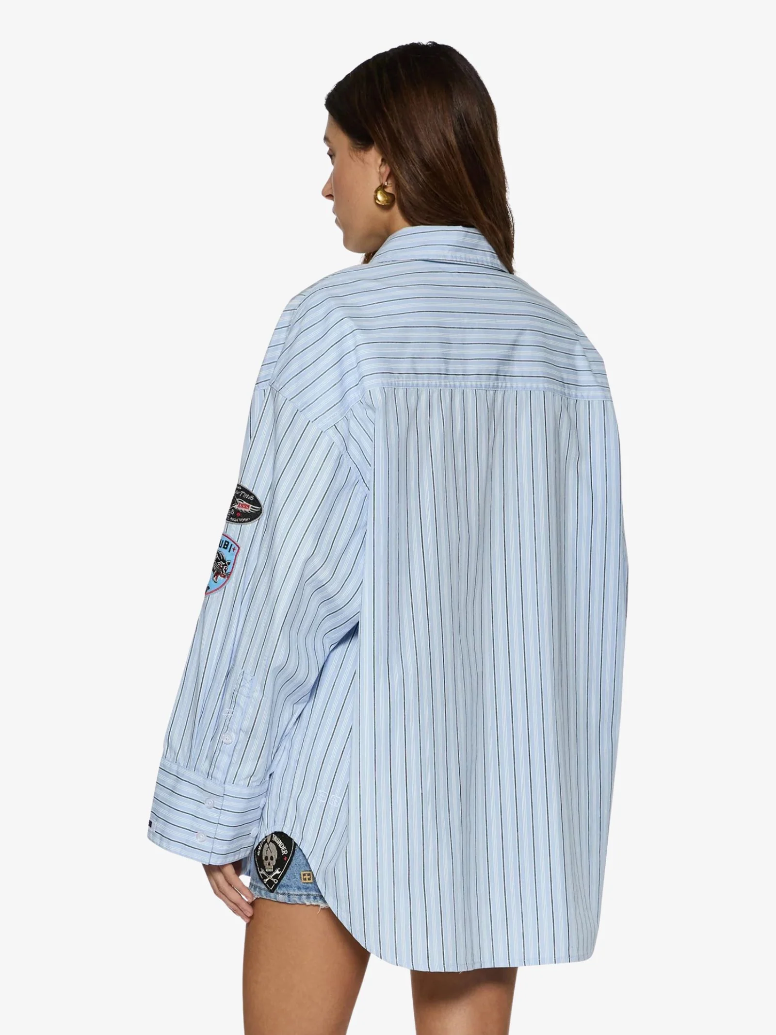 Astra Ls Shirt Blu Stripe Badge - Image 4