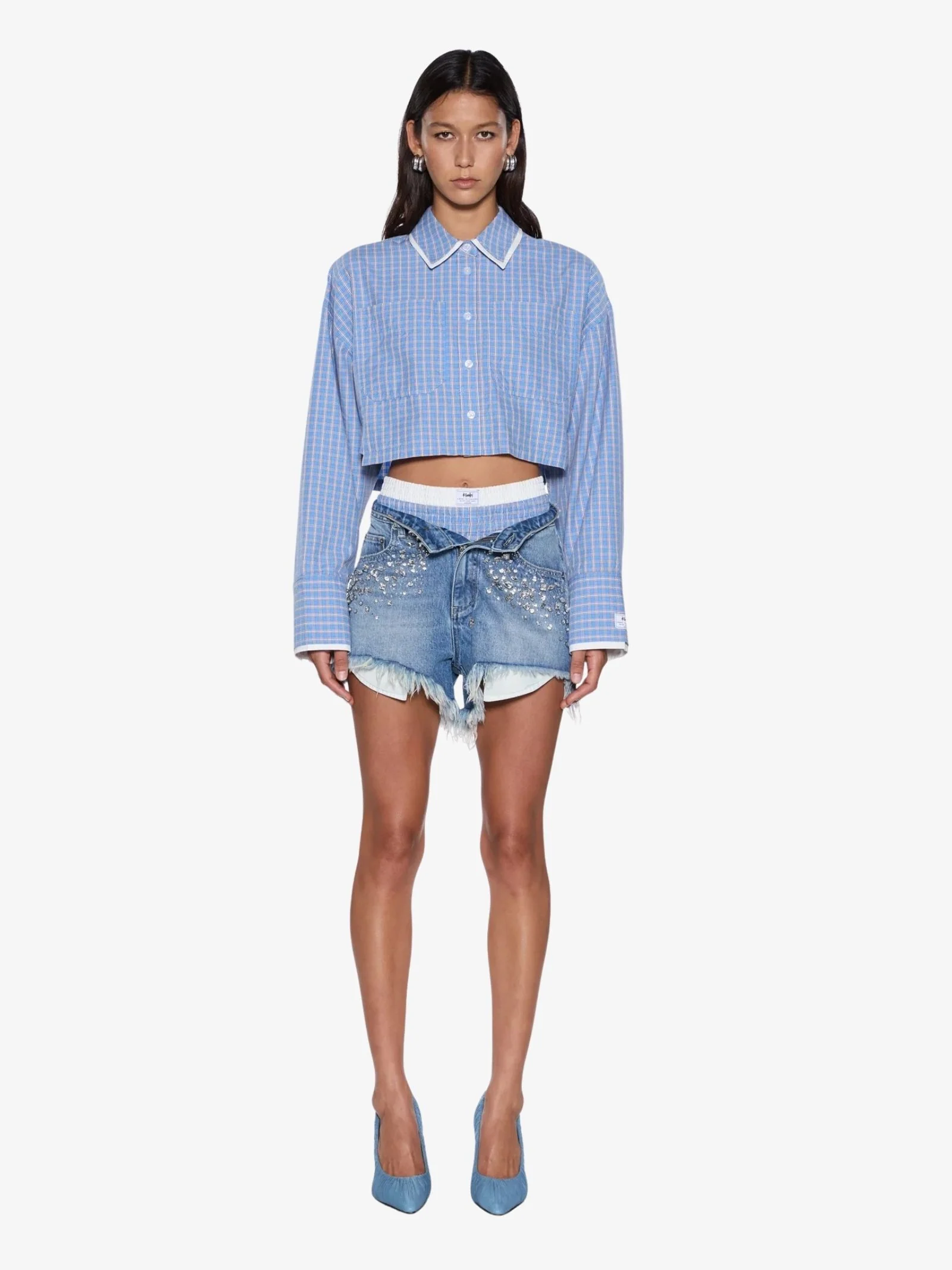 Balter Long Sleeve Shirt Blu Check - Image 4