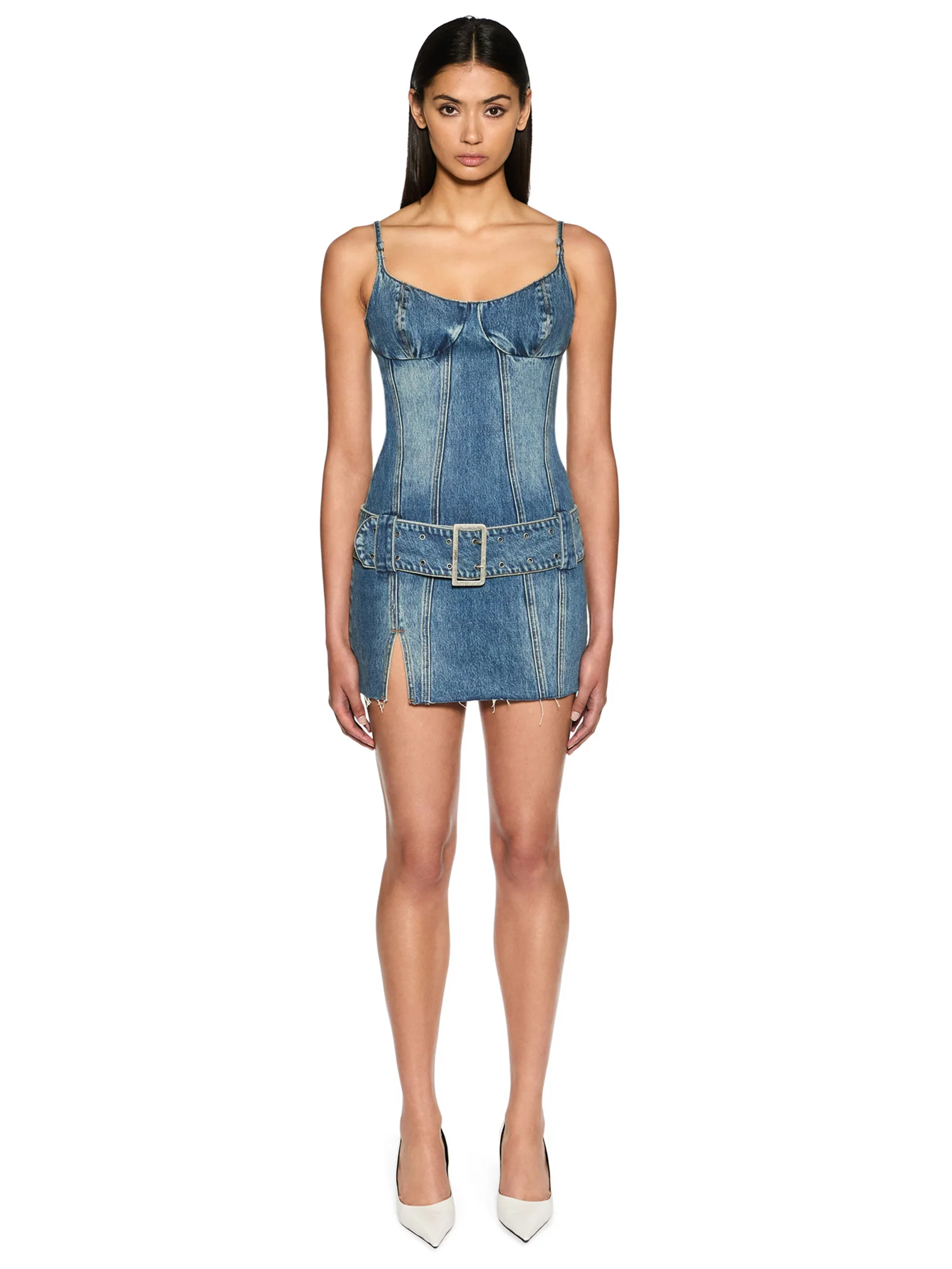Dauphine Belted Mini Dress - Image 2