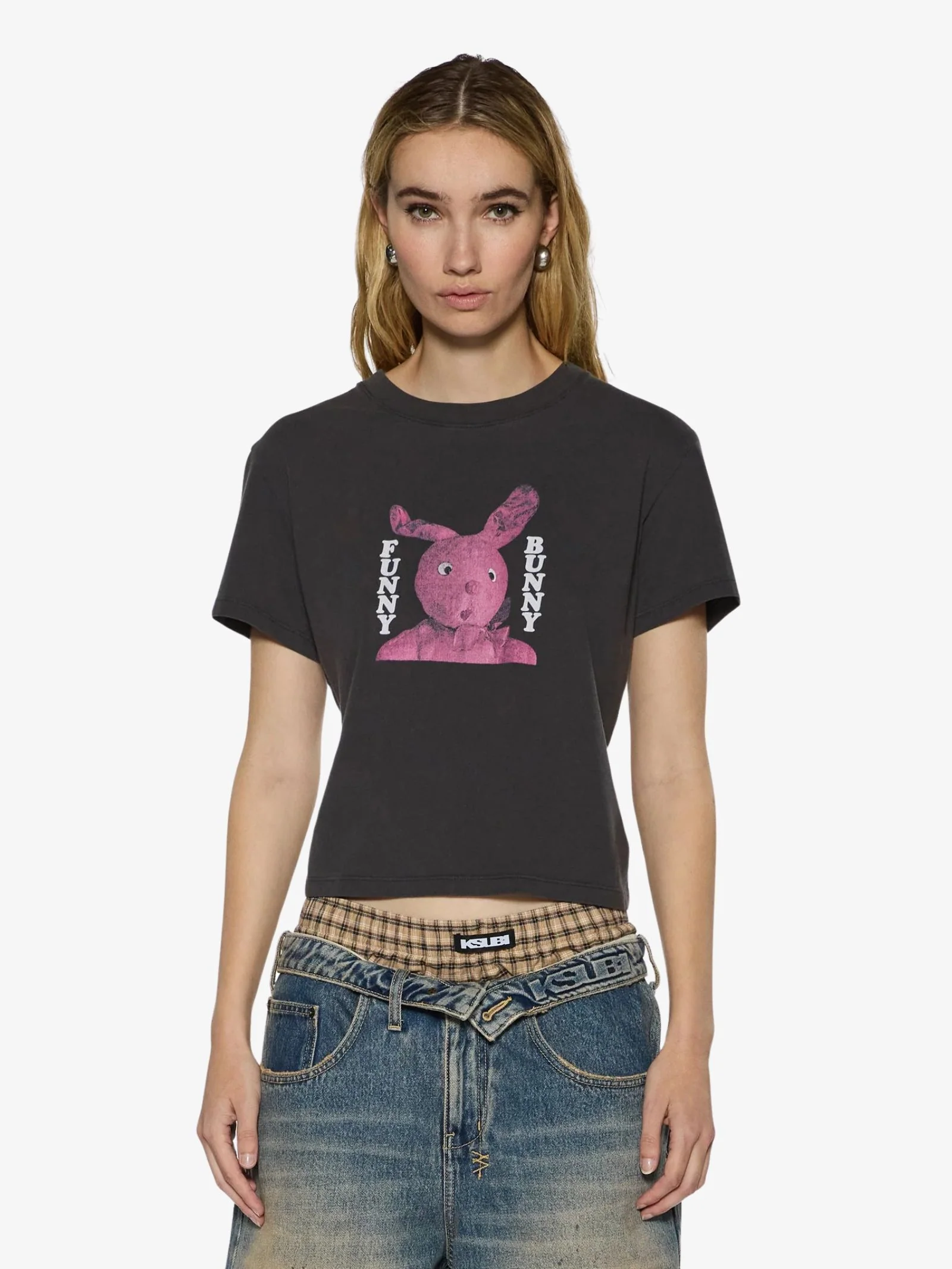 Funny Bunny Shrunken Short Sleeve Tee - Image 2